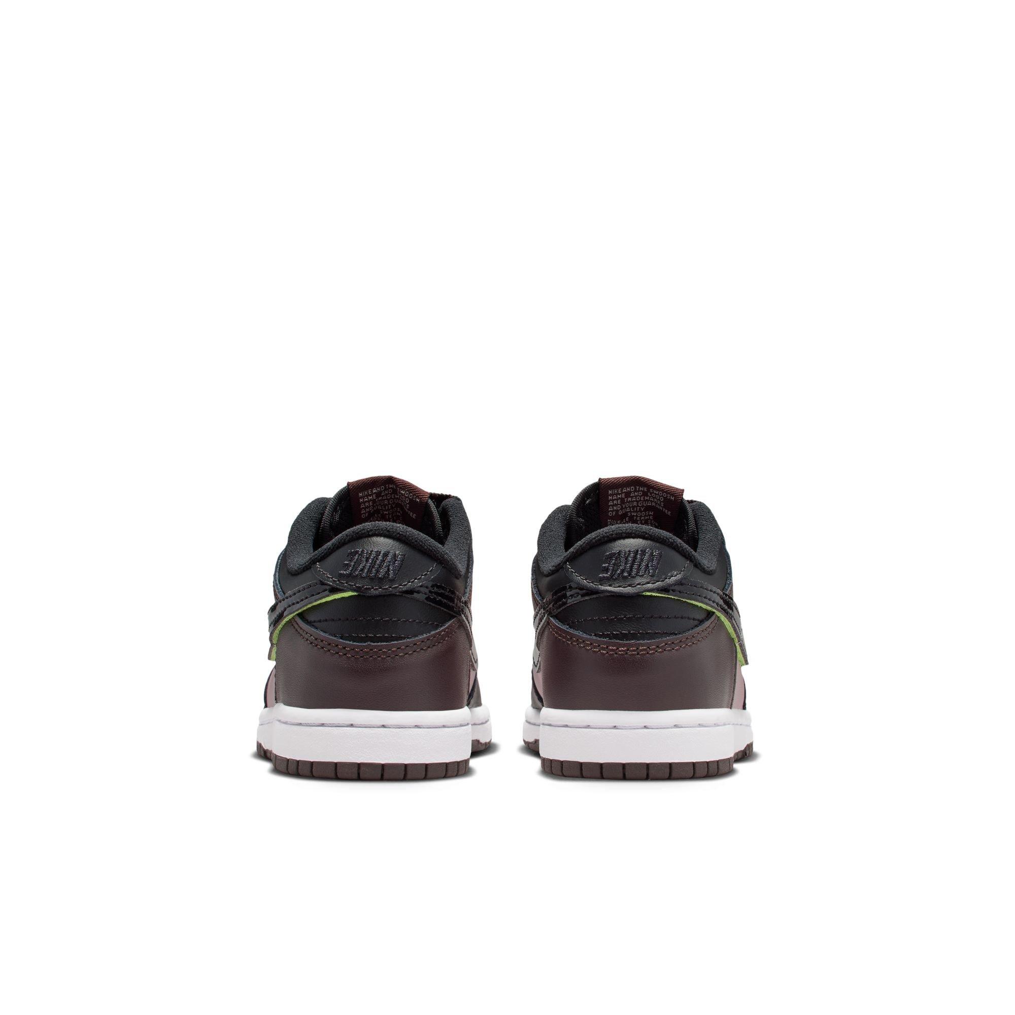 Nike Dunk Low SE Preschool Boys' "Particle Rose/Black/Velvet Brown/White" Shoe