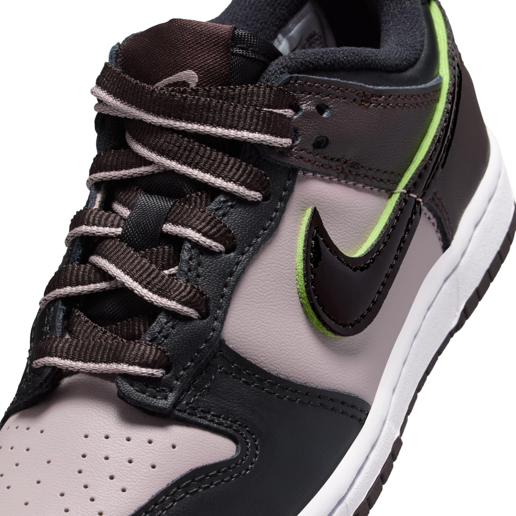 Nike Dunk Low SE Preschool Boys' "Particle Rose/Black/Velvet Brown/White" Shoe