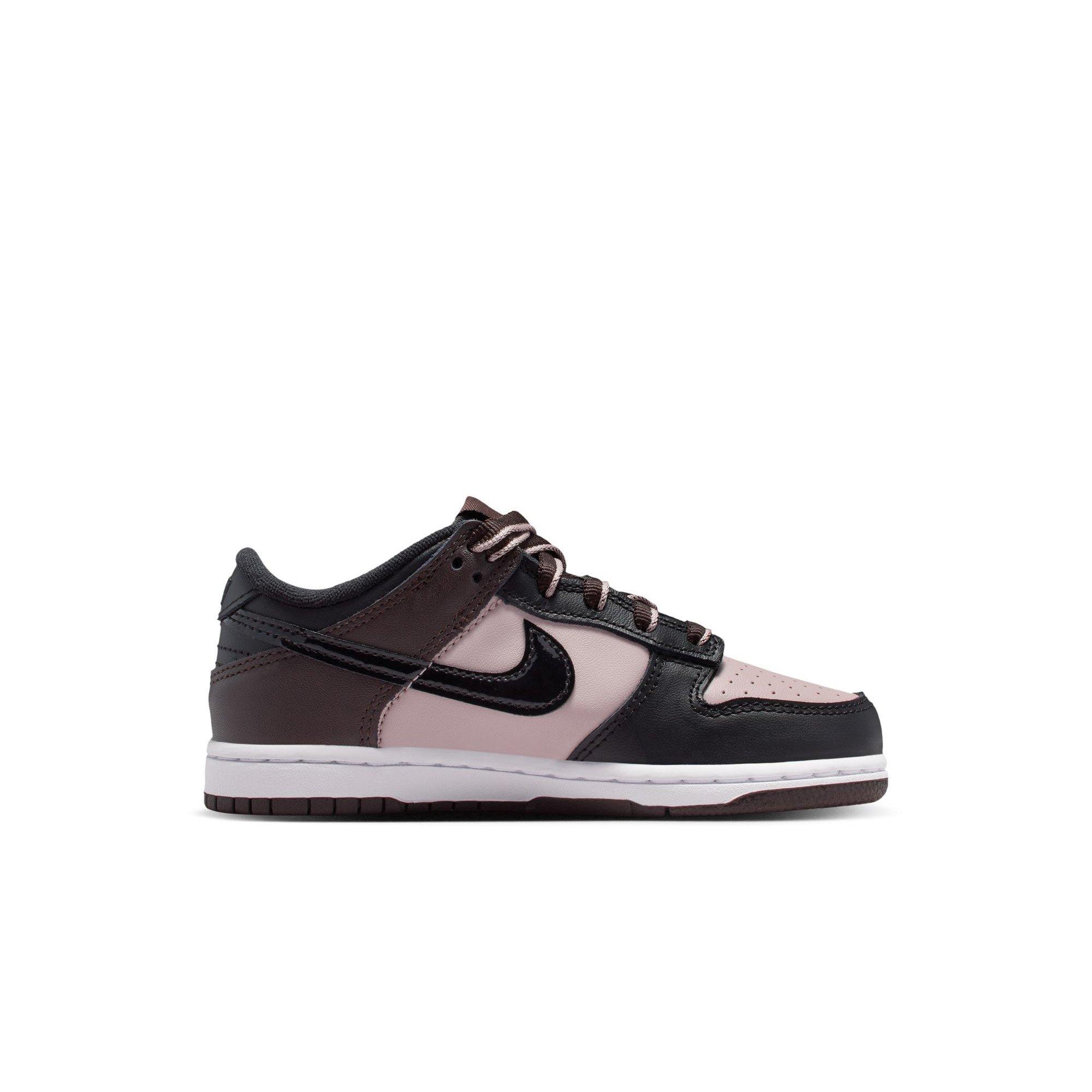 Nike Dunk Low SE Preschool Boys' "Particle Rose/Black/Velvet Brown/White" Shoe