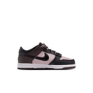 Nike Dunk Low SE "Particle Rose/Black/Velvet Brown/White" Preschool Boys' Shoe