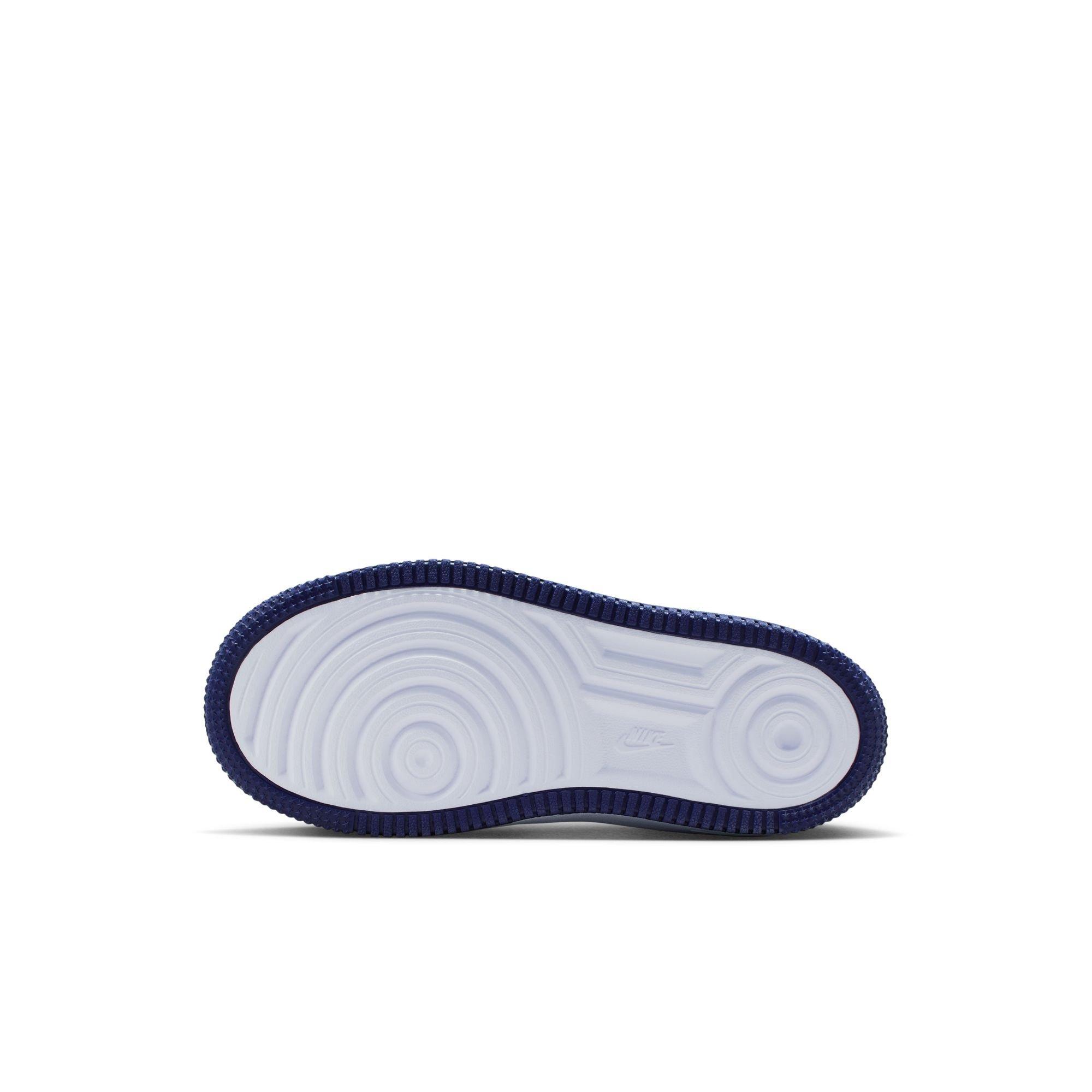 Nike Air Force 1 Low Preschool Boys' "White/Midnight Navy/Football Grey" Shoe