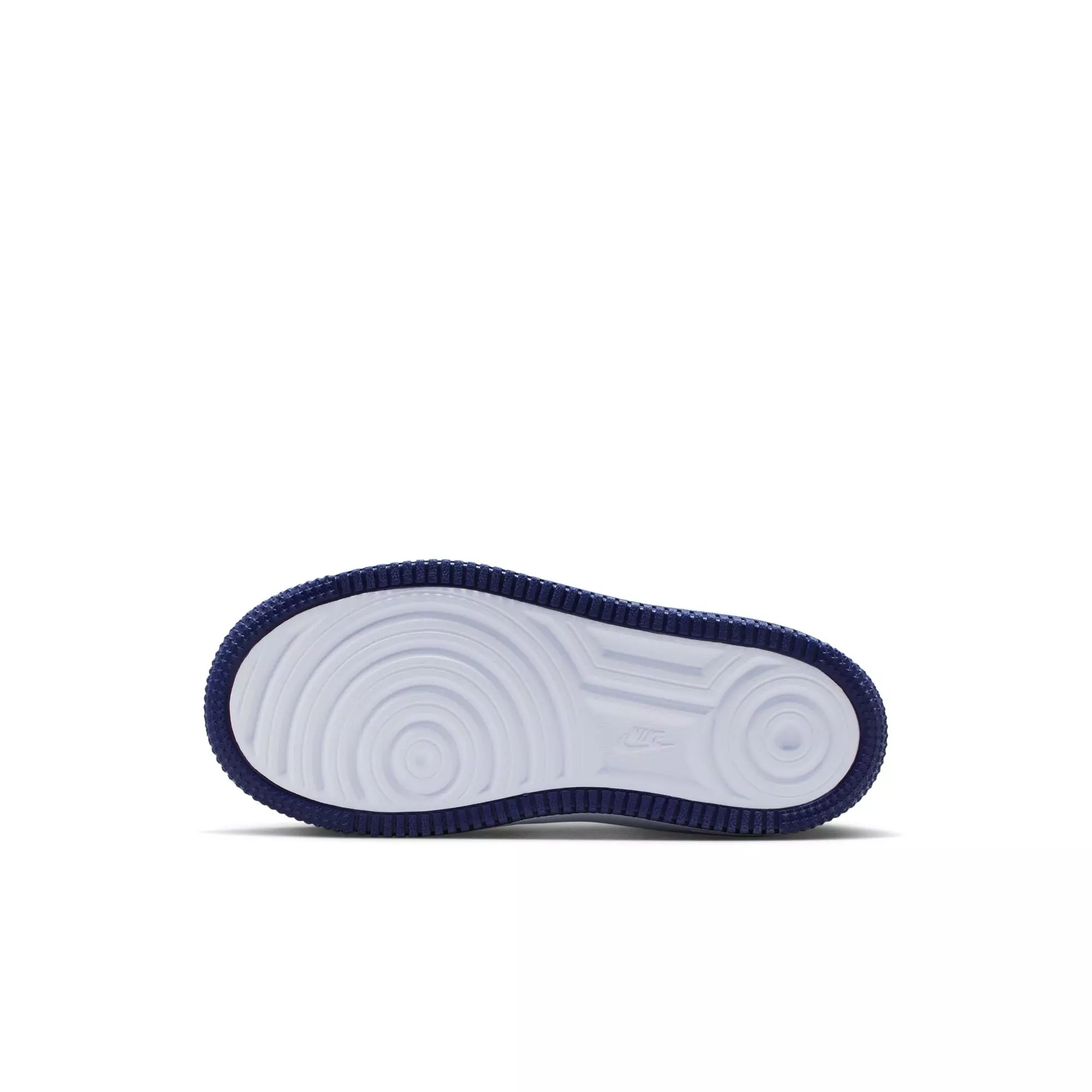 Nike Air Force 1 Low "White/Midnight Navy/Football Grey" Preschool Boys' Shoe - WHITE/BLUE
