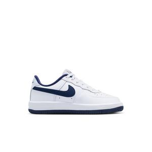 Nike Air Force 1 Low "White/Midnight Navy/Football Grey" Preschool Boys' Shoe