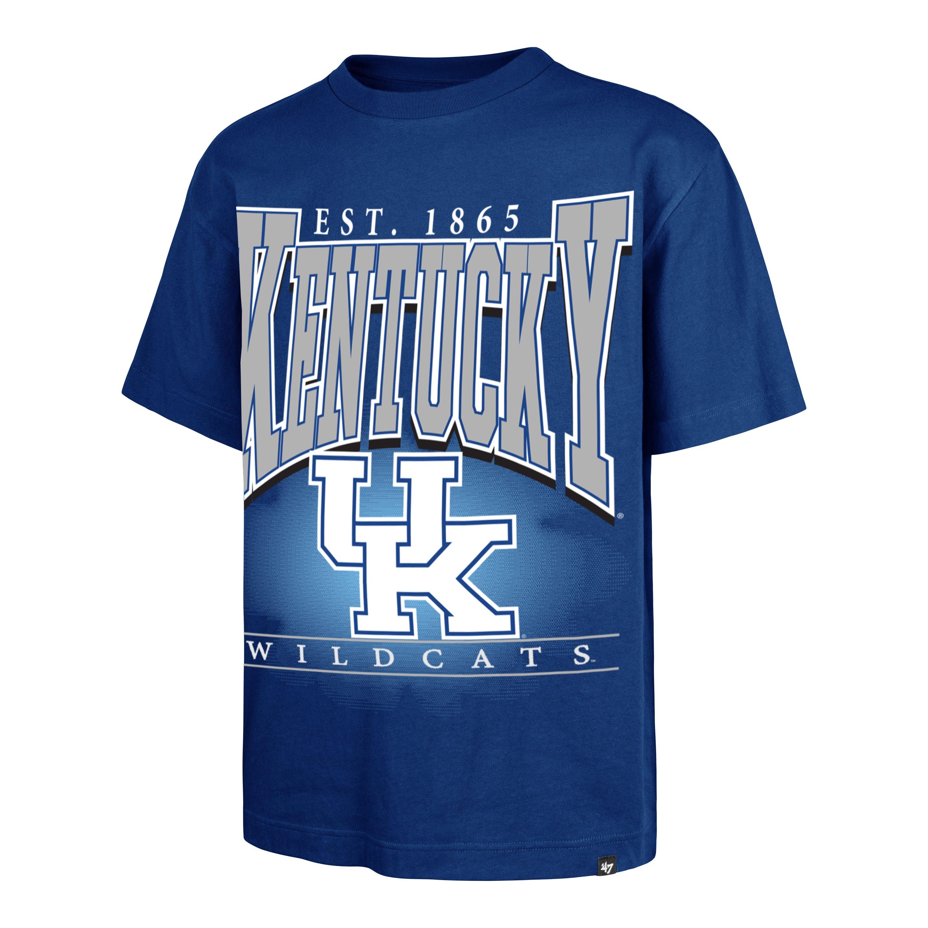 '47 Kentucky Wildcats Hot Corner Short Sleeve Tee-Royal - ROYAL Thumbnail View 1