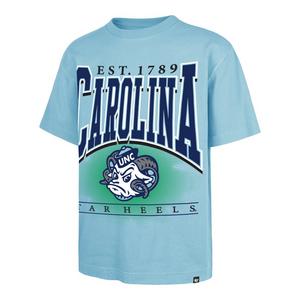 '47 UNC Tar Heels Hot Corner Short Sleeve Tee-Light Blue