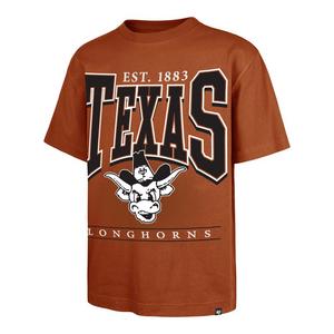 '47 Texas Longhorns Hot Corner Short Sleeve Tee-Burnt Orange