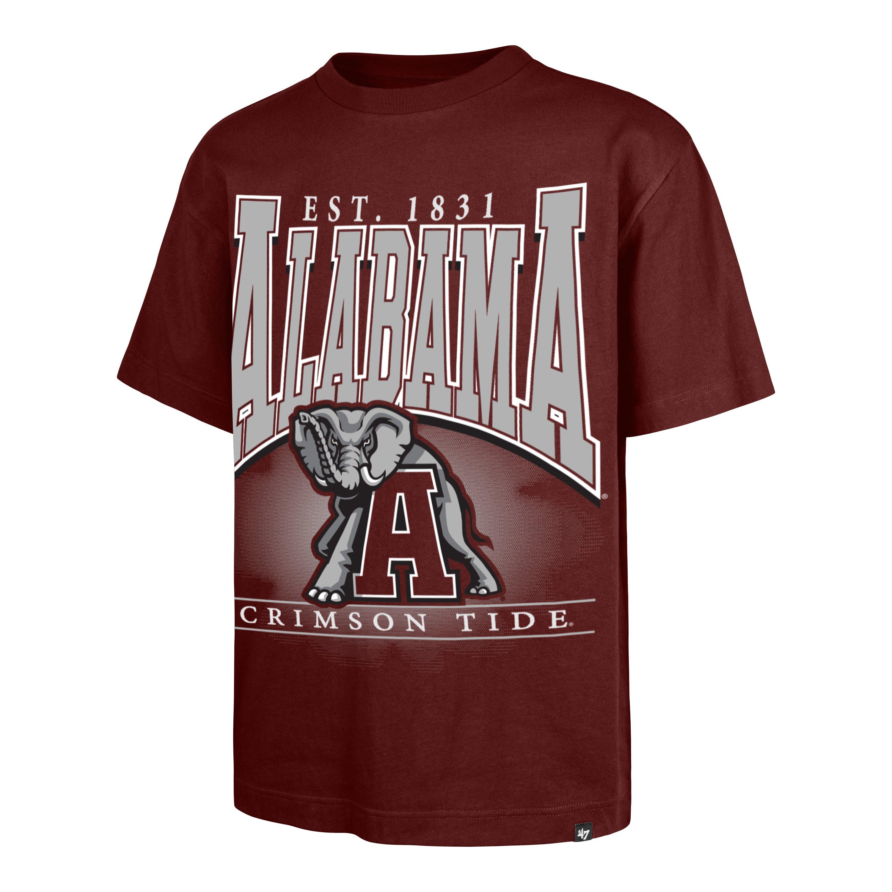 '47 Alabama Crimson Tide Hot Corner Short Sleeve Tee-Red - RED Thumbnail View 1