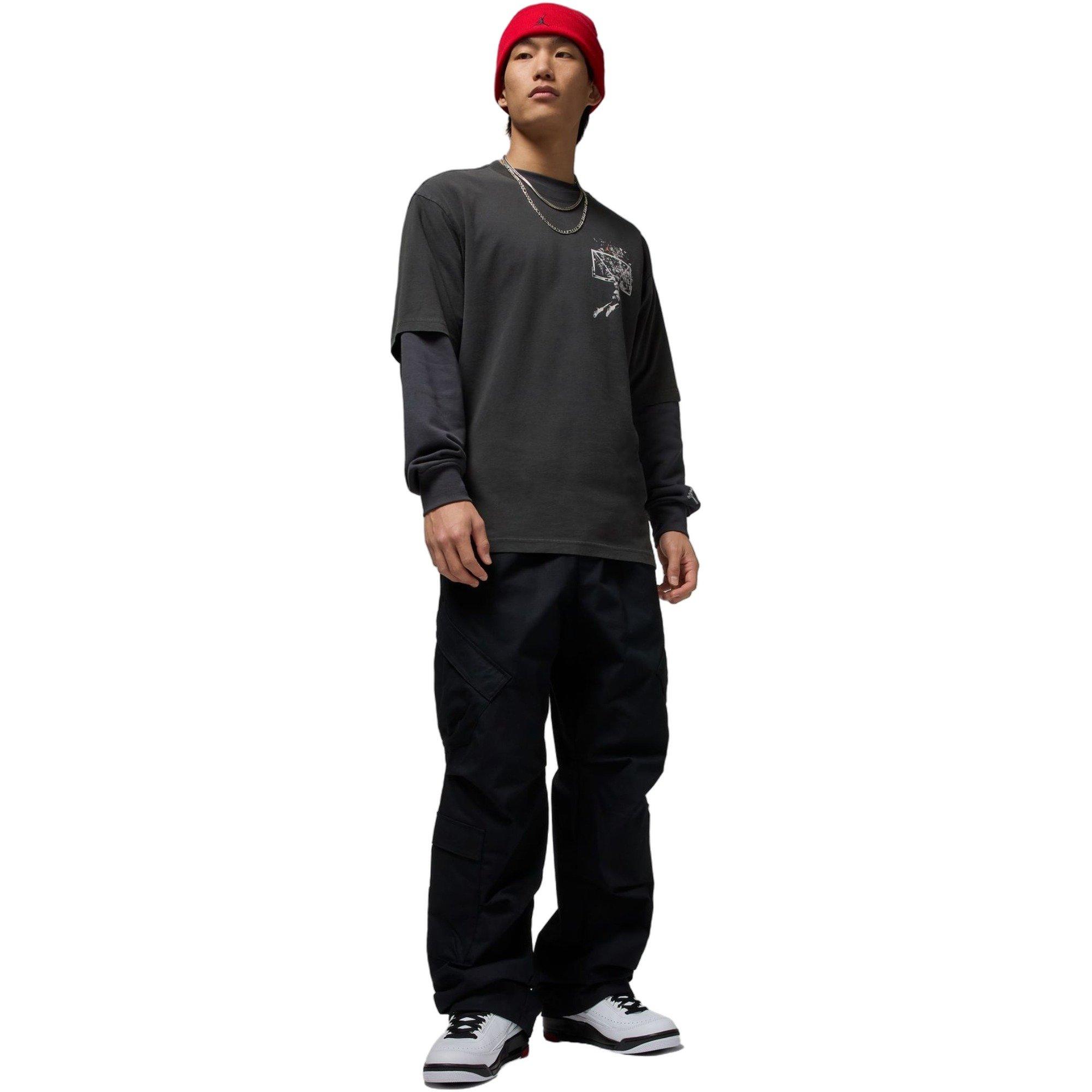 Jordan Men's Flight Utility Pants - BLACK Thumbnail View 7