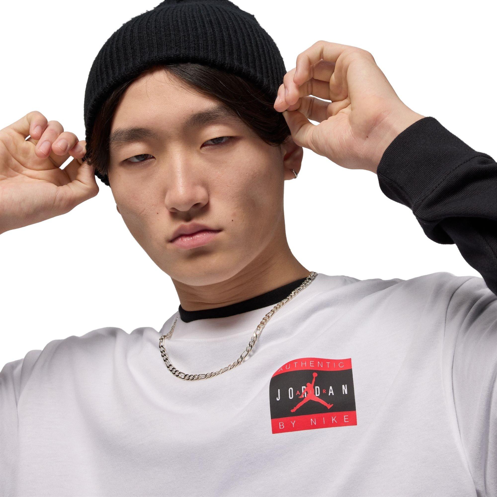 Jordan Men's Brand Tee - White - WHITE Thumbnail View 3