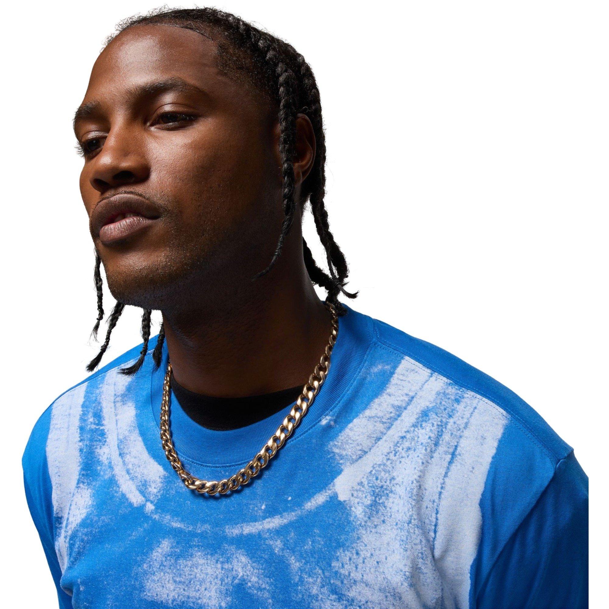 Jordan Men's Brooklyn Collegiate Graphic Tee - BLUE Thumbnail View 3