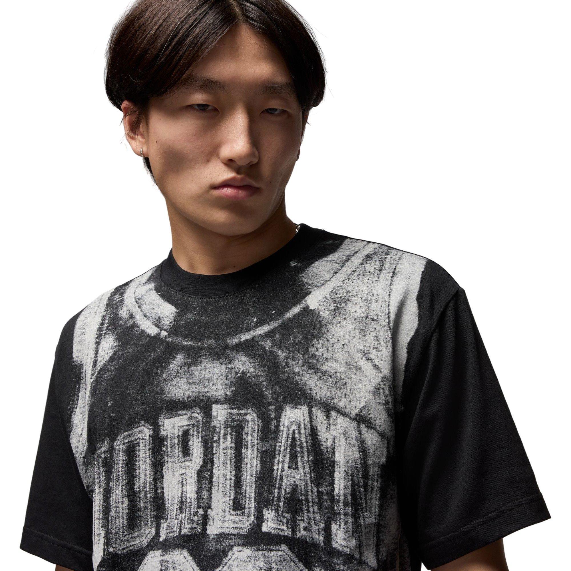 Jordan Men's Brooklyn Collegiate Graphic Tee-Black - BLACK Thumbnail View 3