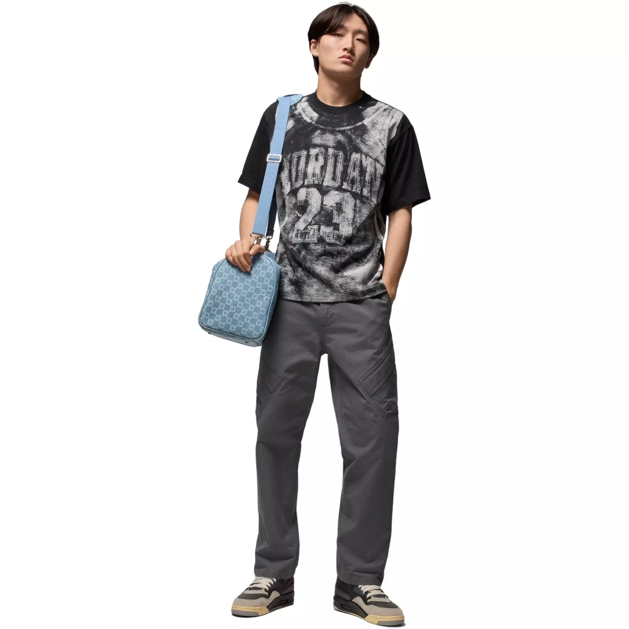 Jordan Men's Brooklyn Collegiate Graphic Tee-Black - BLACK