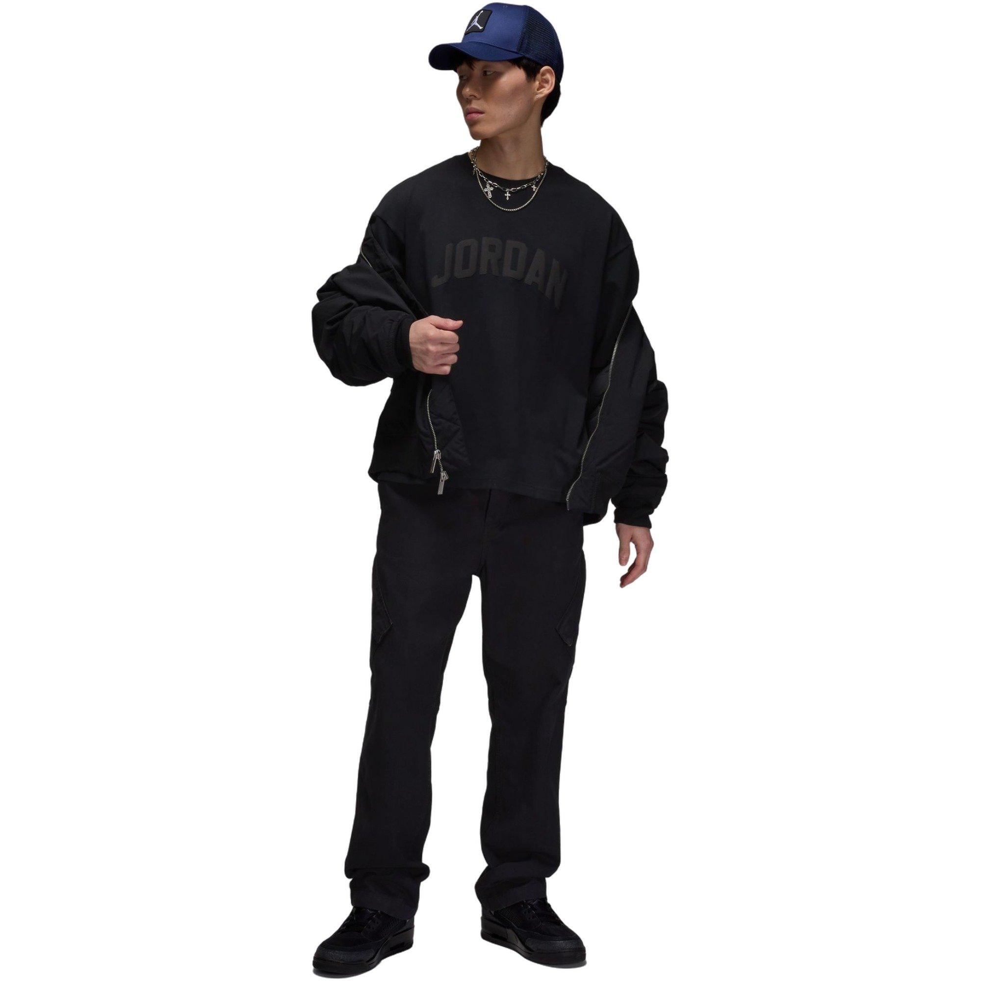 Jordan Men's Flight Boxy Tee - BLACK Thumbnail View 6