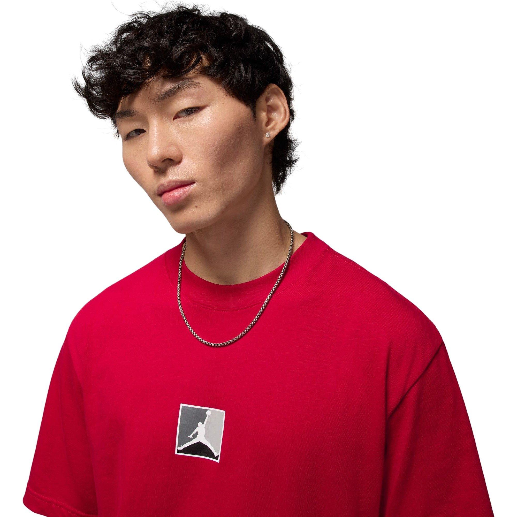 Jordan Men's Brooklyn Tee-Red - RED Thumbnail View 3