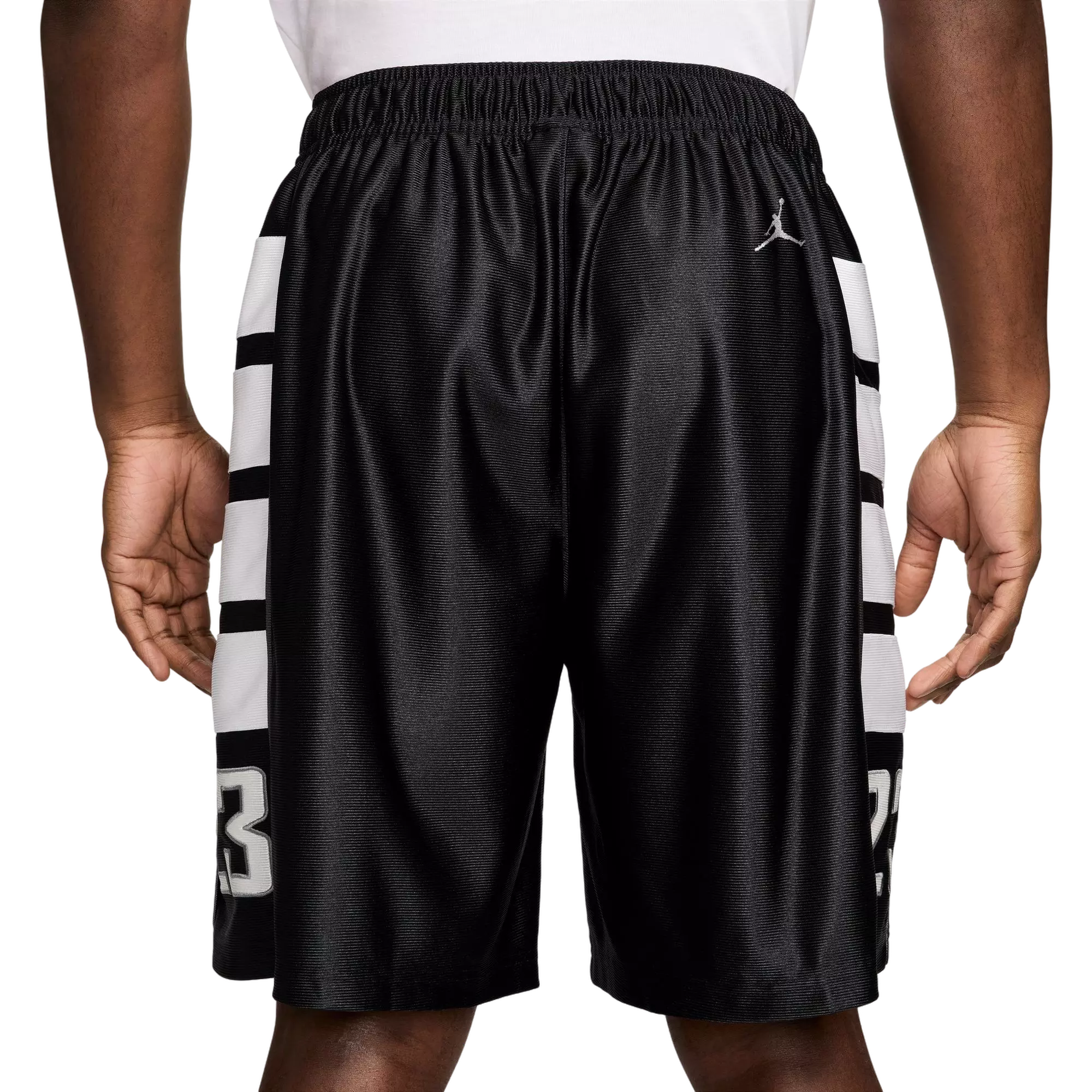 Jordan Men's Brooklyn Cat Scratch Shorts - BLACK/WHITE