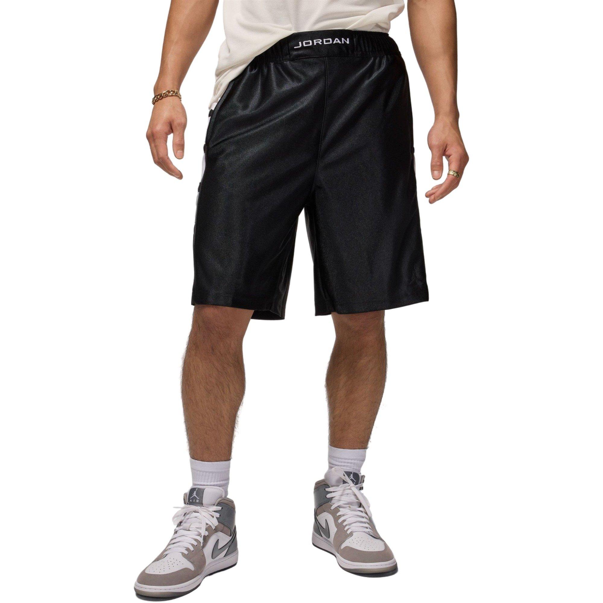 Jordan Men's Brooklyn Cat Scratch Shorts - Black/White - BLACK/WHITE Thumbnail View 3