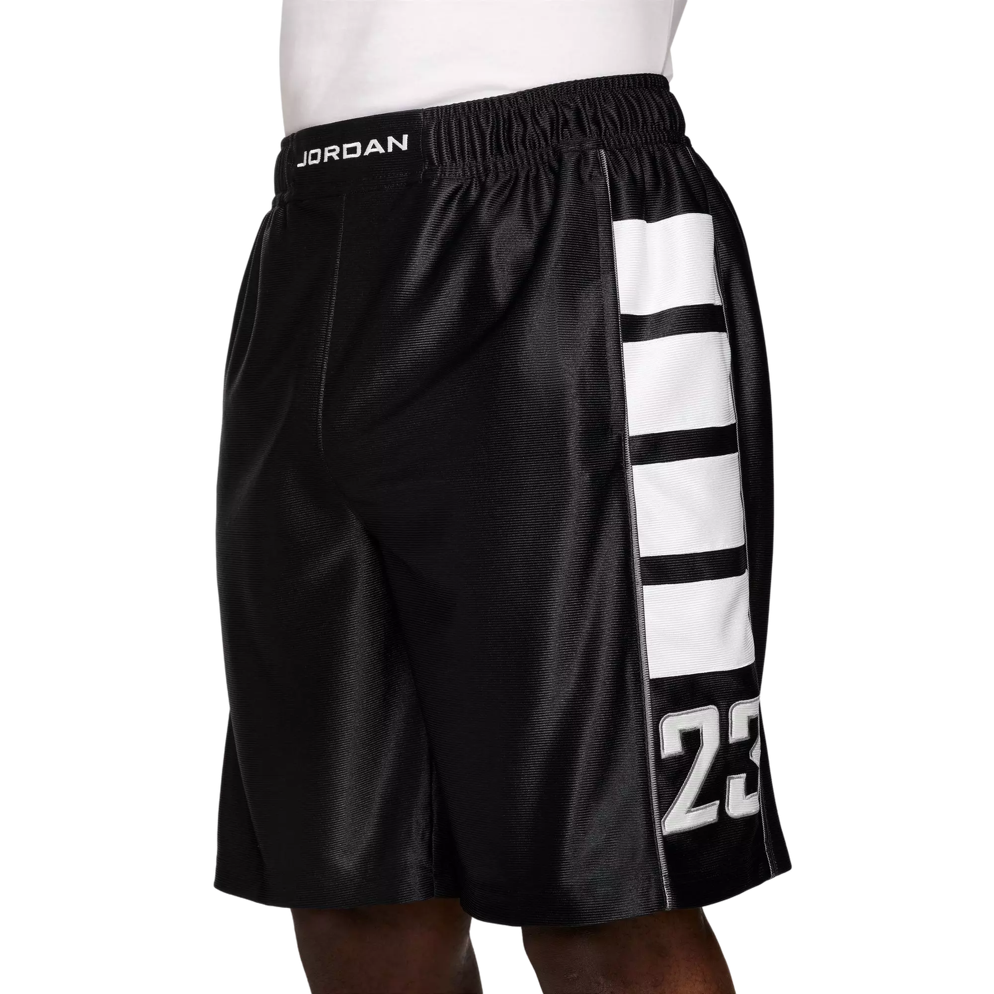 Jordan Men's Brooklyn Cat Scratch Shorts - BLACK/WHITE