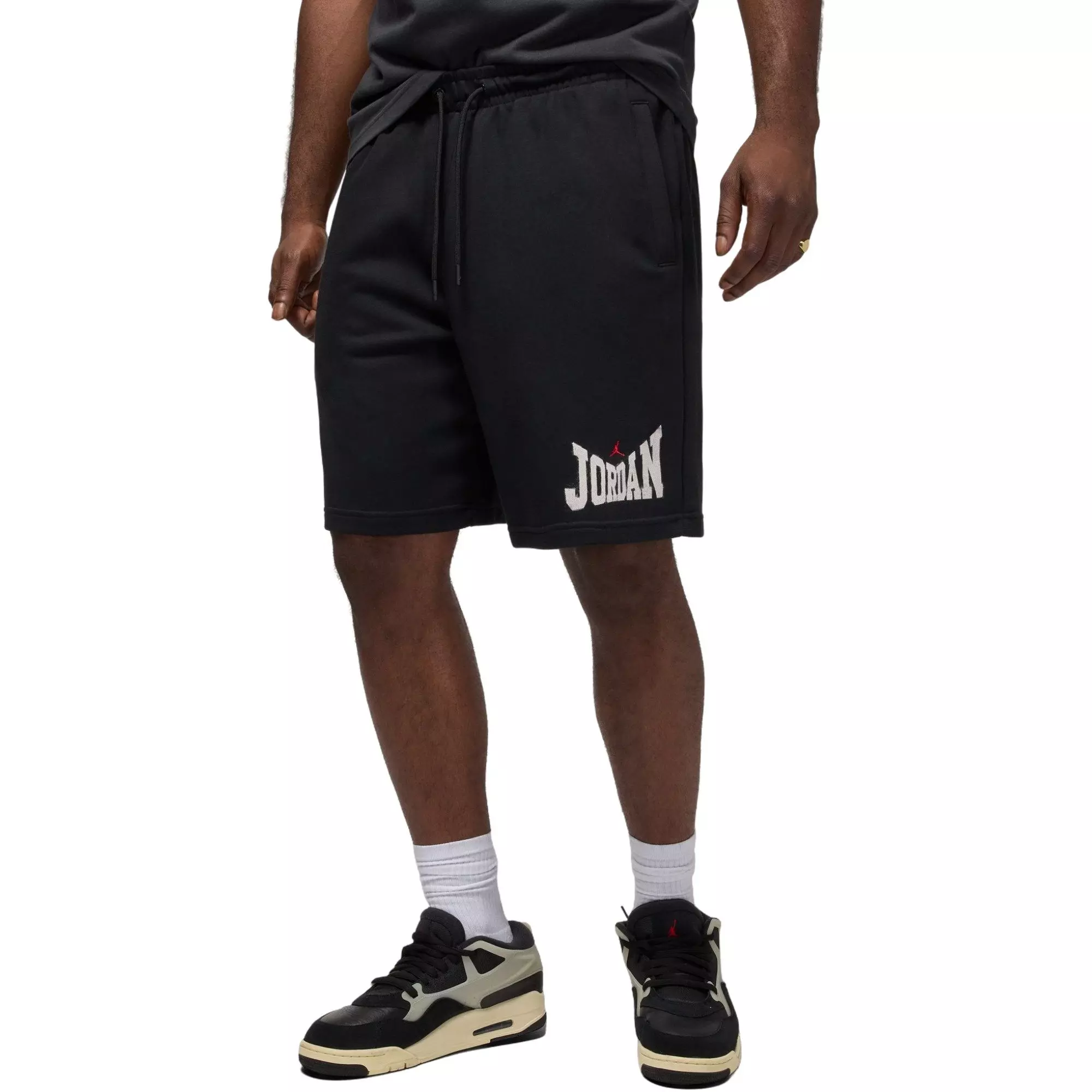 Jordan Men's Wordmark Graphic 9-Inch Shorts - Black