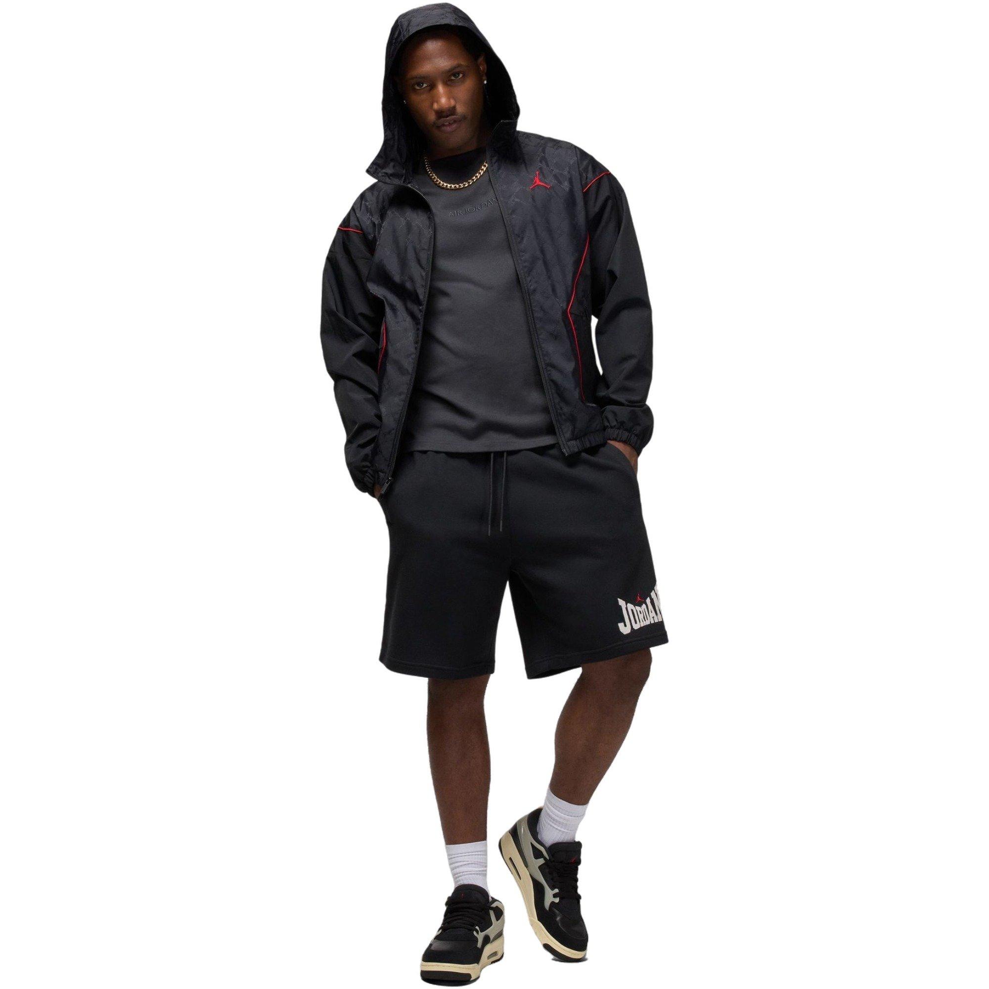 Jordan Men's Wordmark Graphic 9-Inch Shorts - Black - BLACK Thumbnail View 7