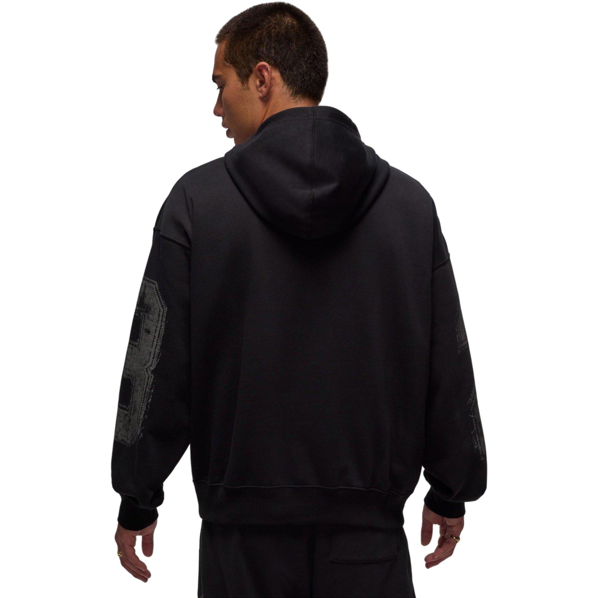 Jordan Men's Brooklyn Collegiate Pullover Hoodie-Black - BLACK Thumbnail View 2