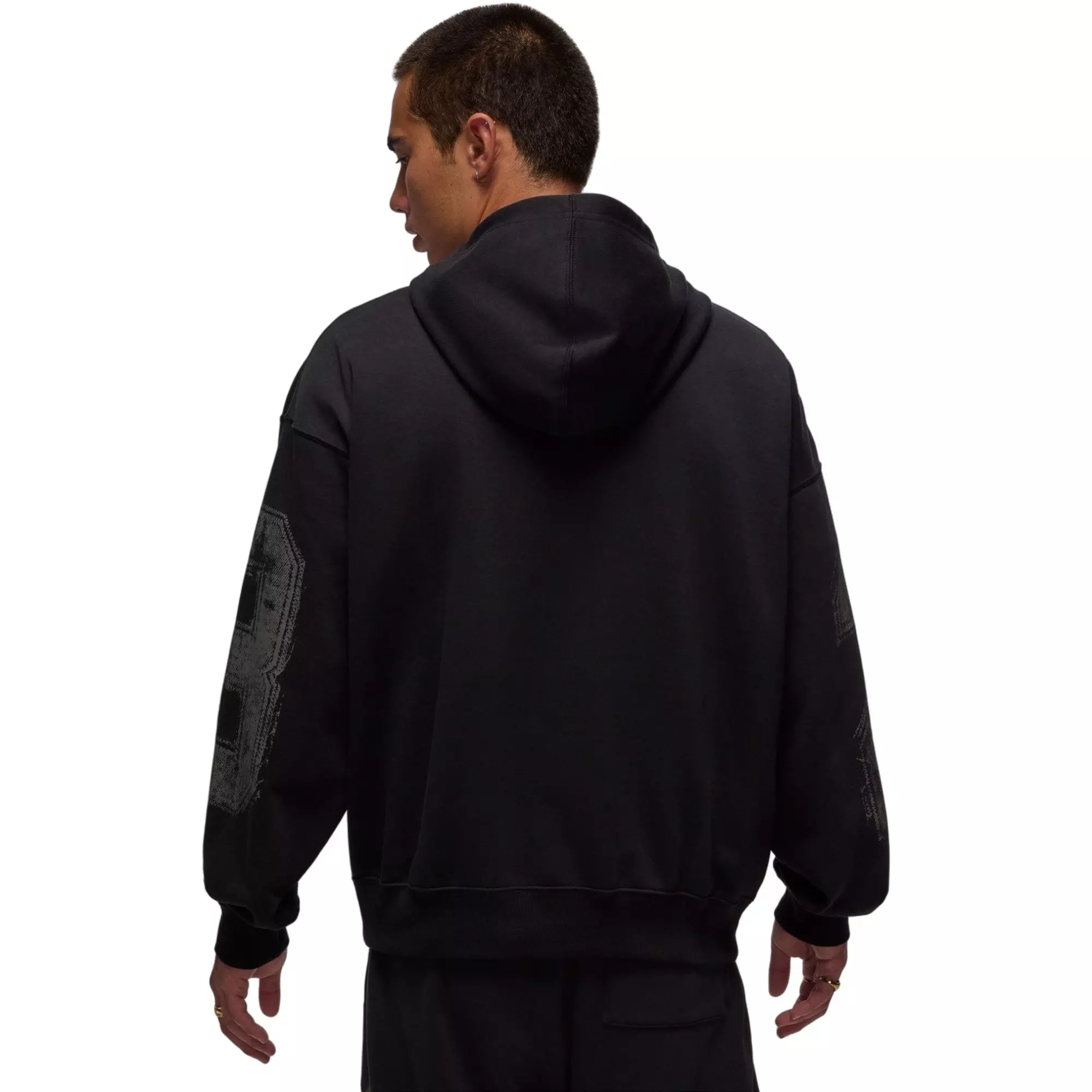 Jordan Men's Brooklyn Collegiate Pullover Hoodie-Black - BLACK
