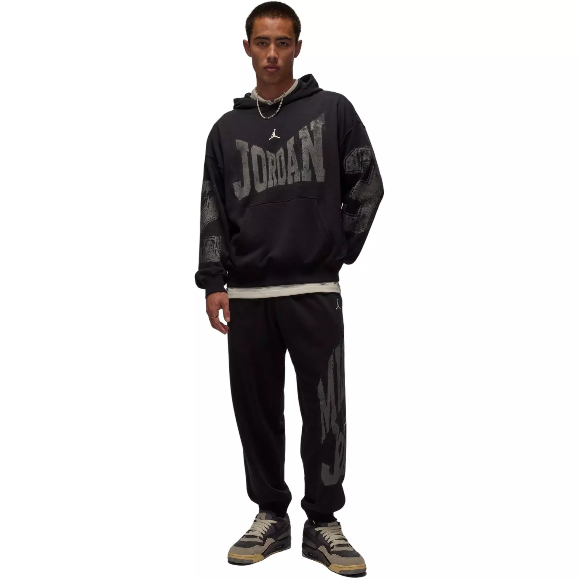 Jordan Men's Brooklyn Collegiate Pullover Hoodie - Black - BLACK