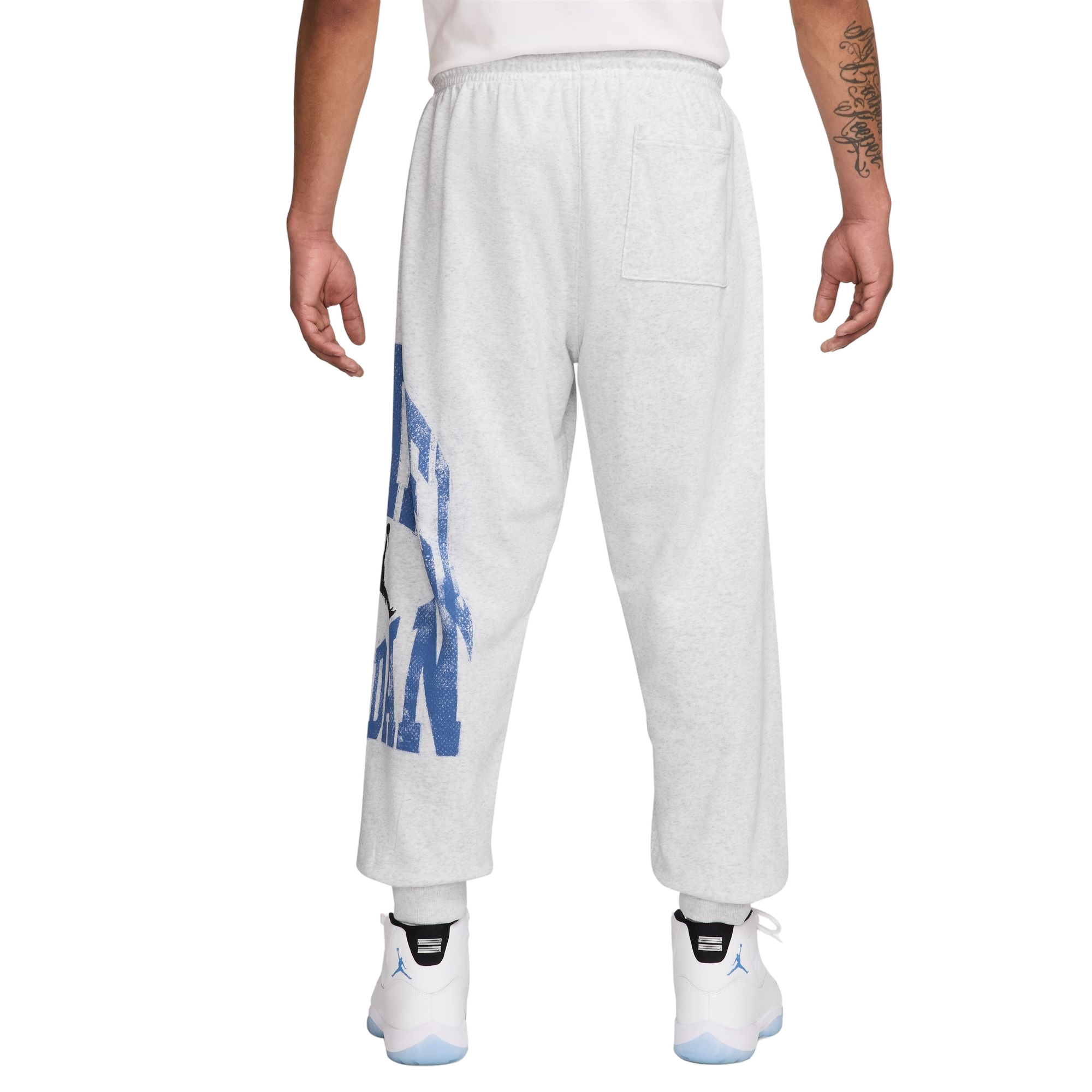 Jordan Men's Brooklyn Collegiate Loopback Fleece Pants - GREY Thumbnail View 2