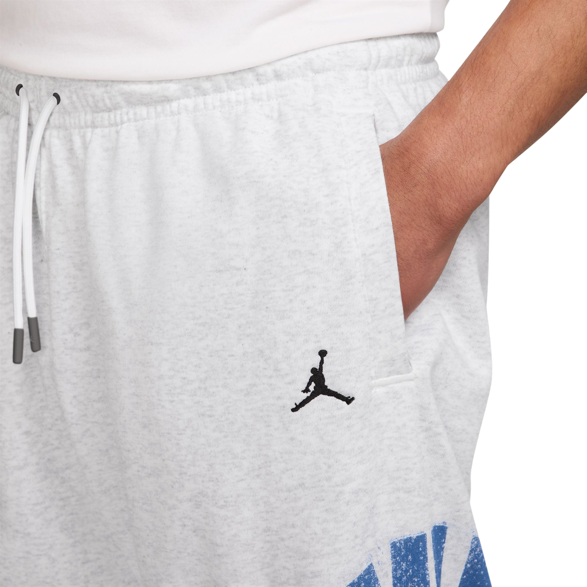Jordan Men's Brooklyn Collegiate Loopback Fleece Pants - GREY Thumbnail View 3