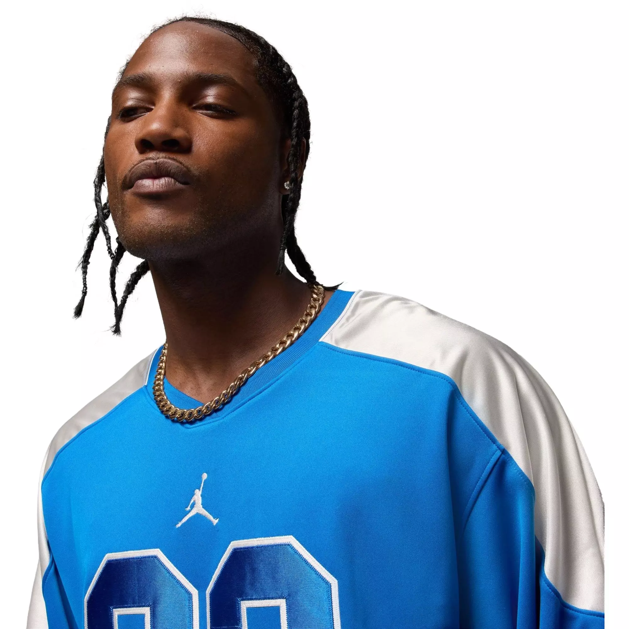 Jordan Men's Brooklyn Collegiate Hockey Jersey-Blue - BLUE