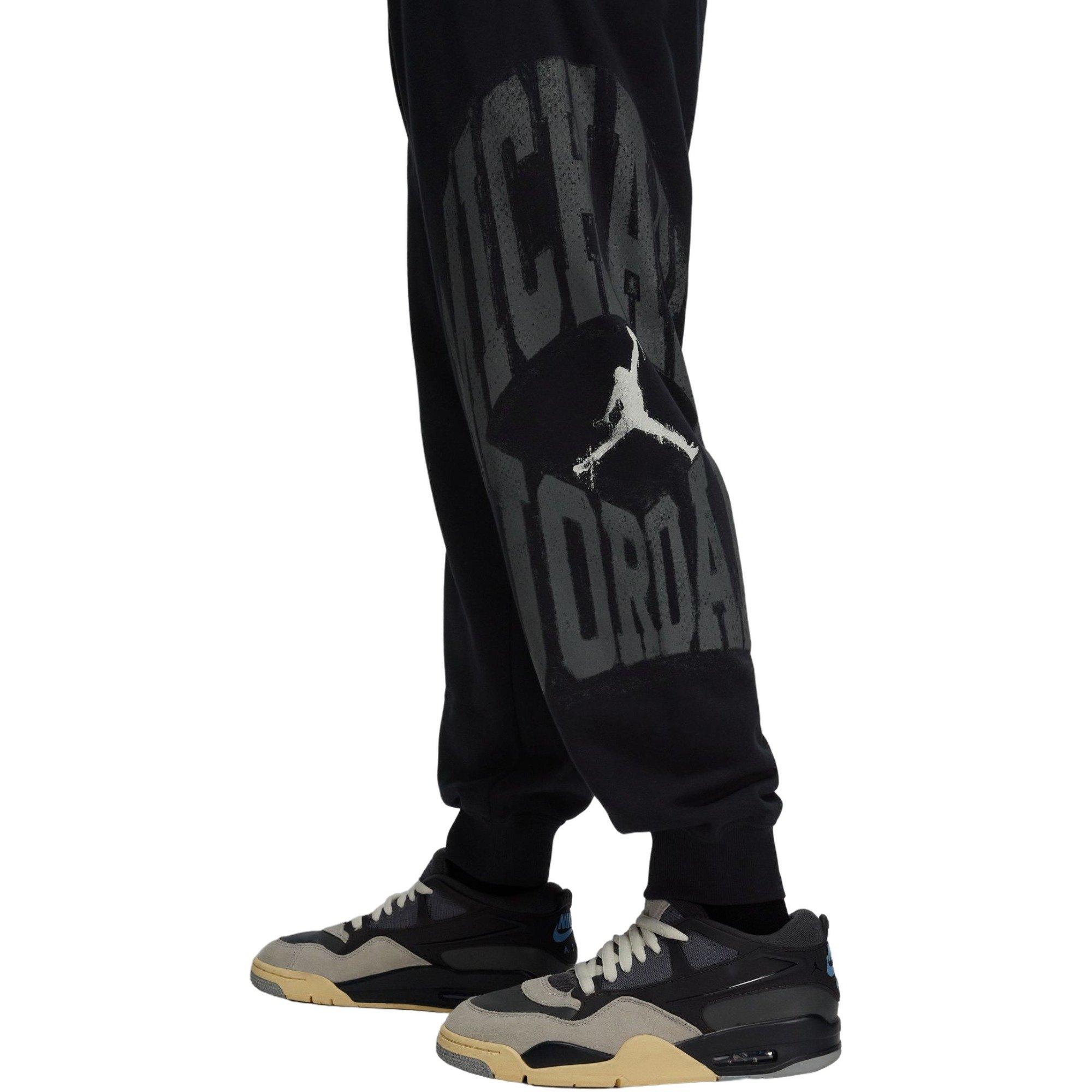 Jordan Men's Collegiate Loopback Fleece Pants - BLACK Thumbnail View 5