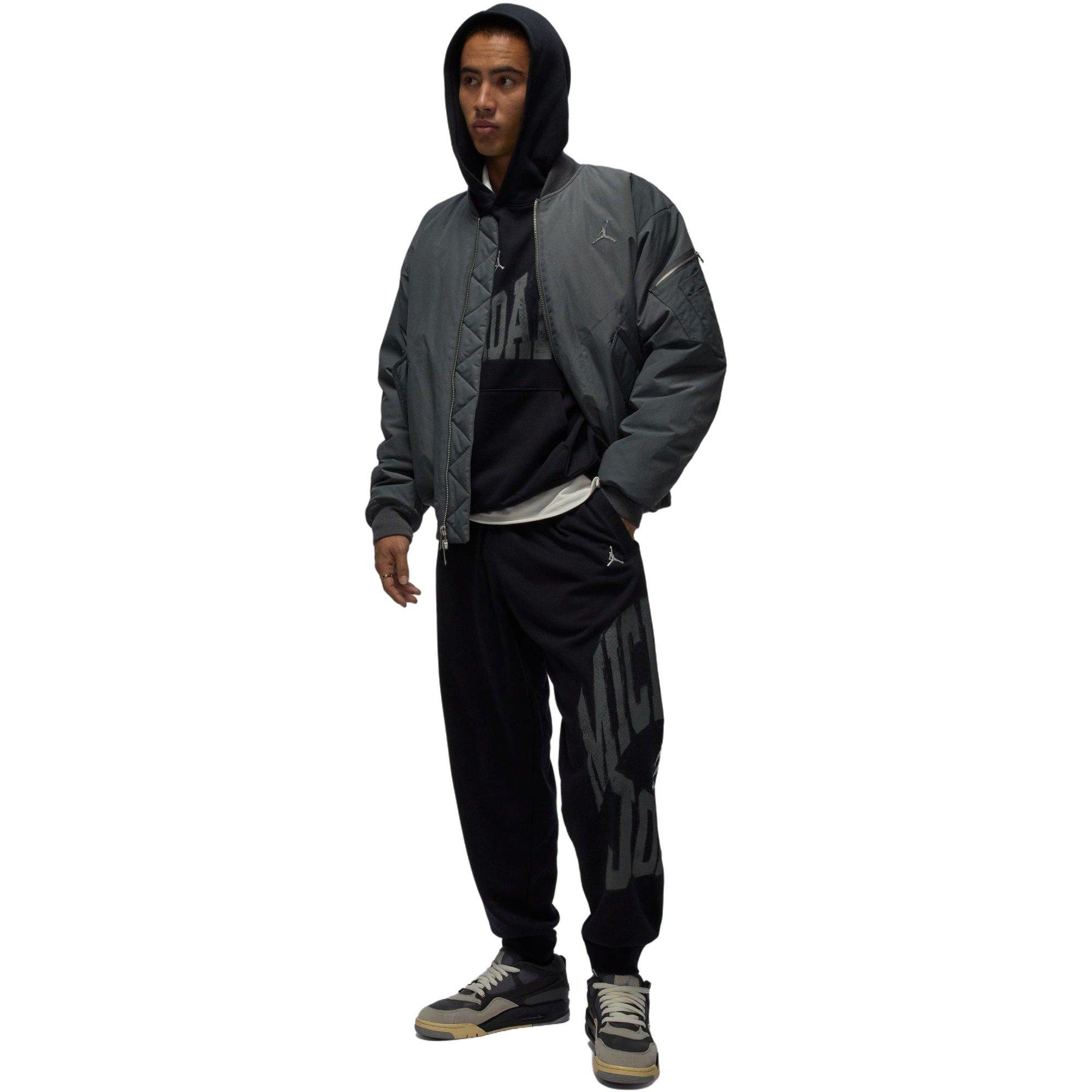 Jordan Men's Collegiate Loopback Fleece Pants - BLACK Thumbnail View 6