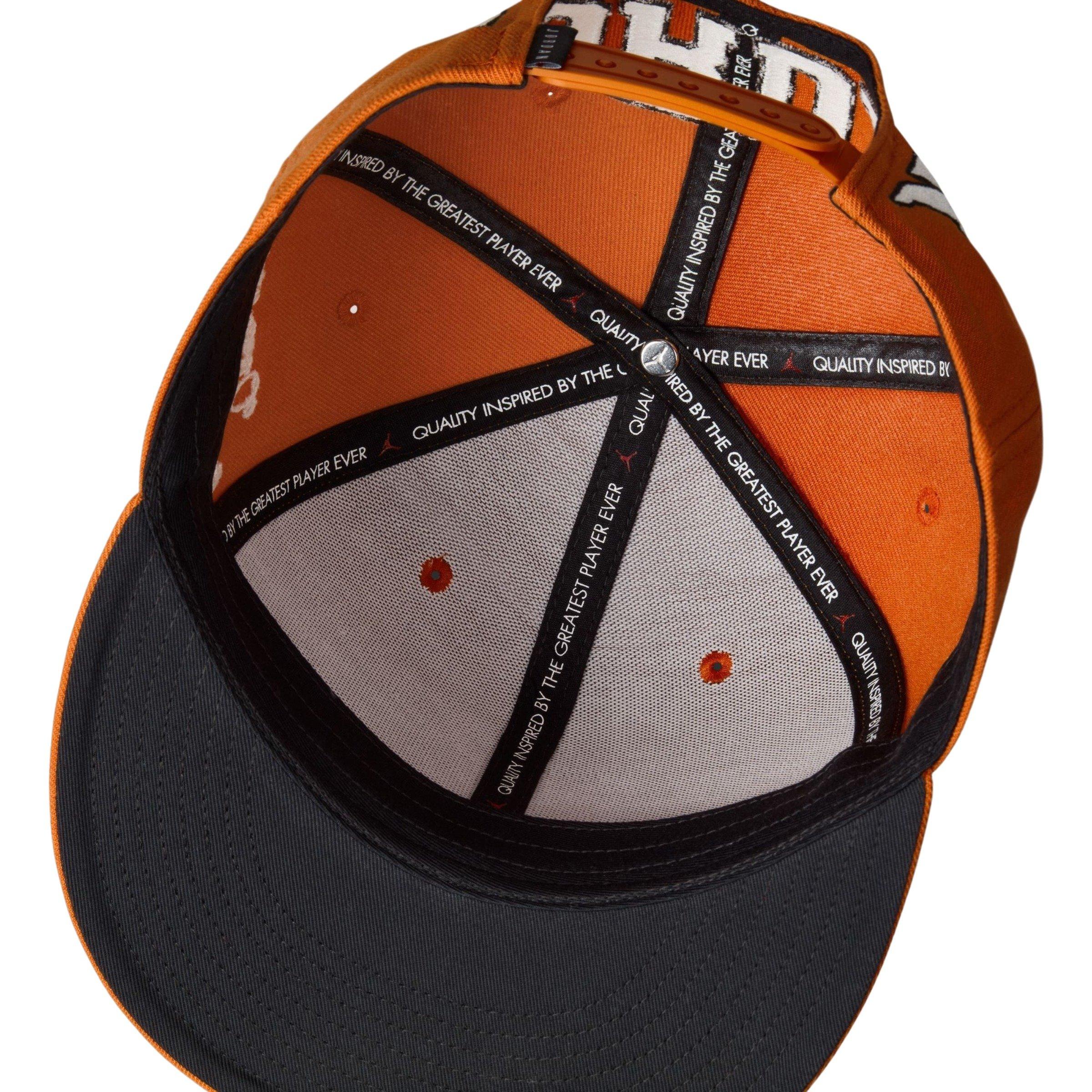 Jordan Pro Cap Snapback-Starfish/Black - ORANGE/BLACK Thumbnail View 3