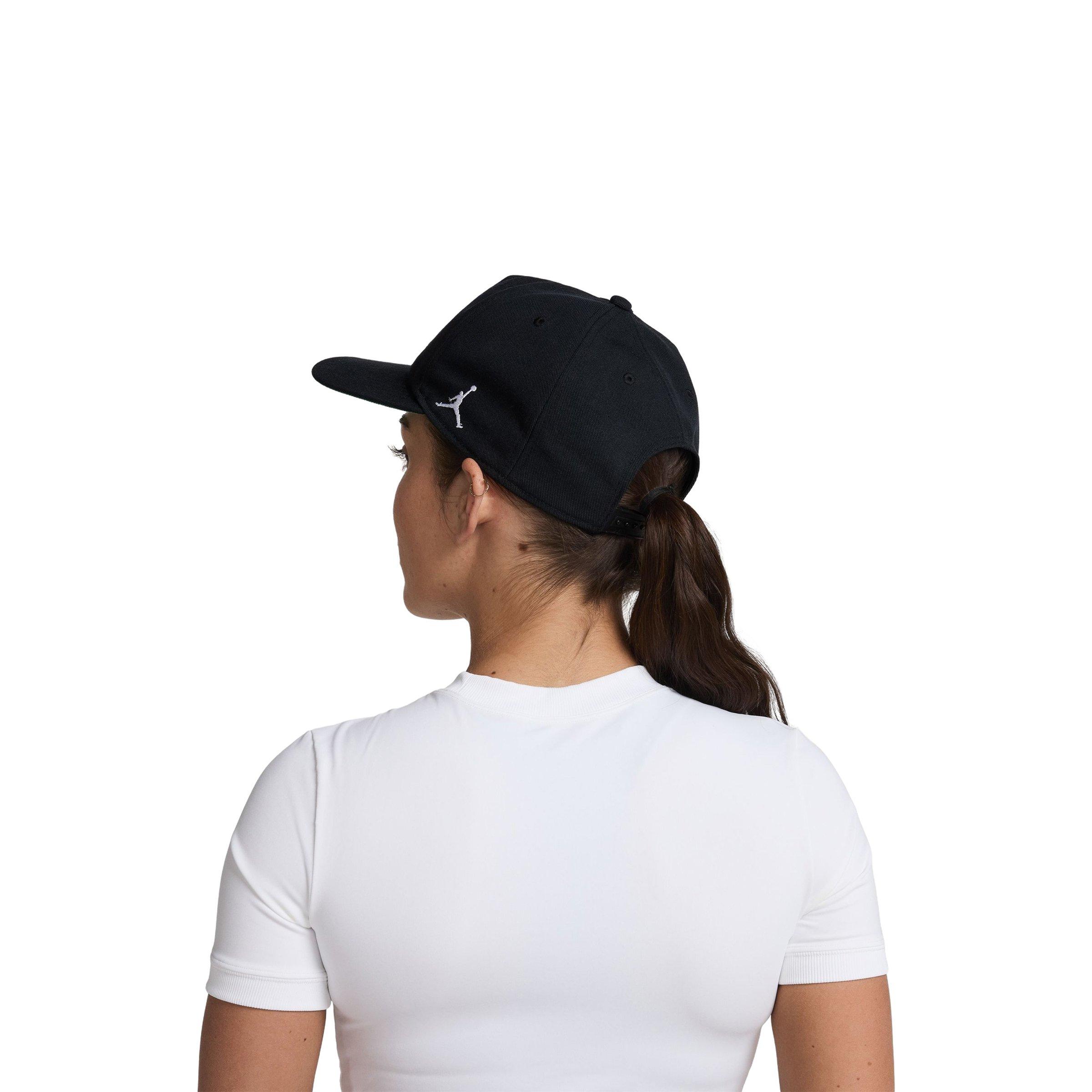 Jordan Script Slouch Snapback Hat-Black - BLACK Thumbnail View 2