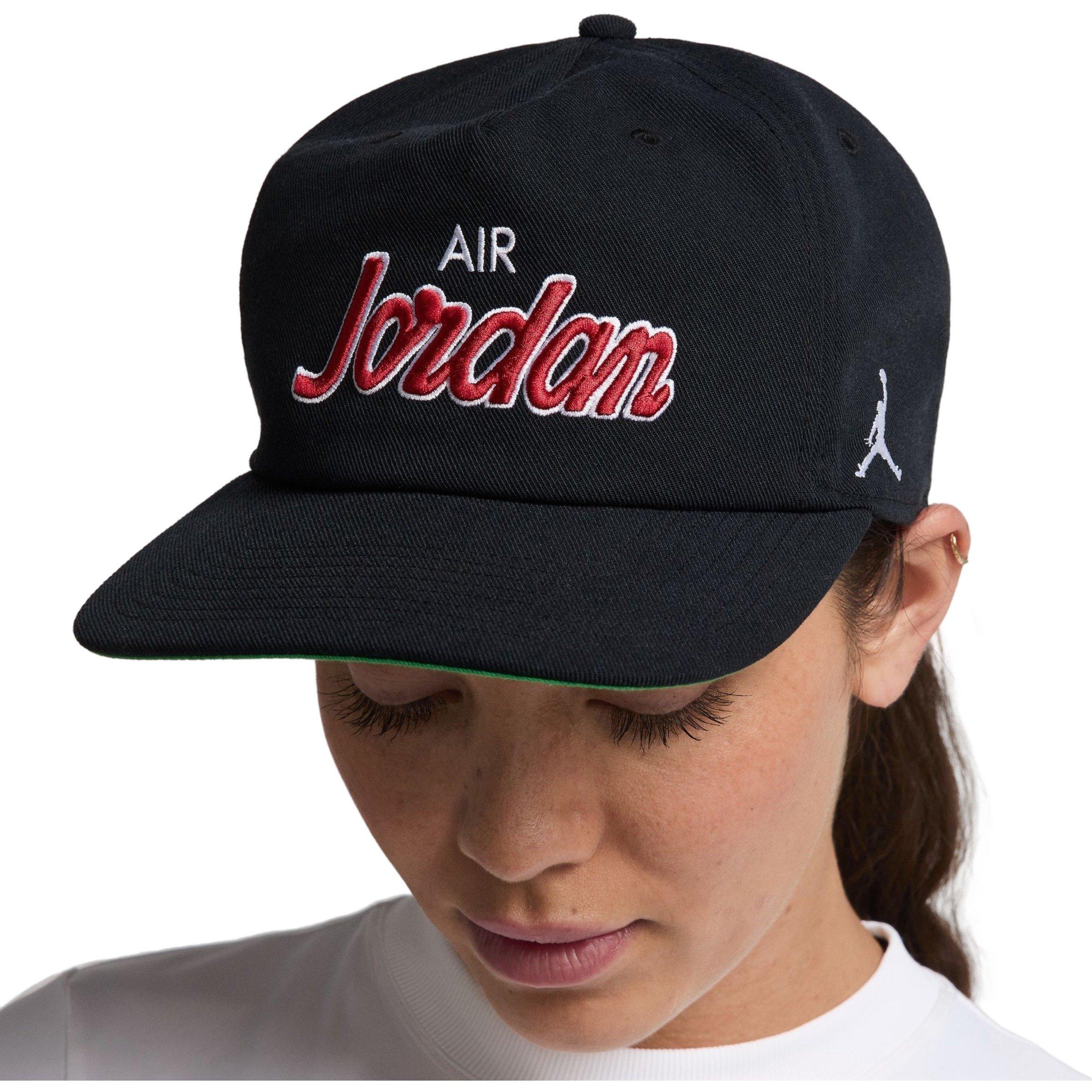 Jordan Script Slouch Snapback Hat - Black - BLACK Thumbnail View 5