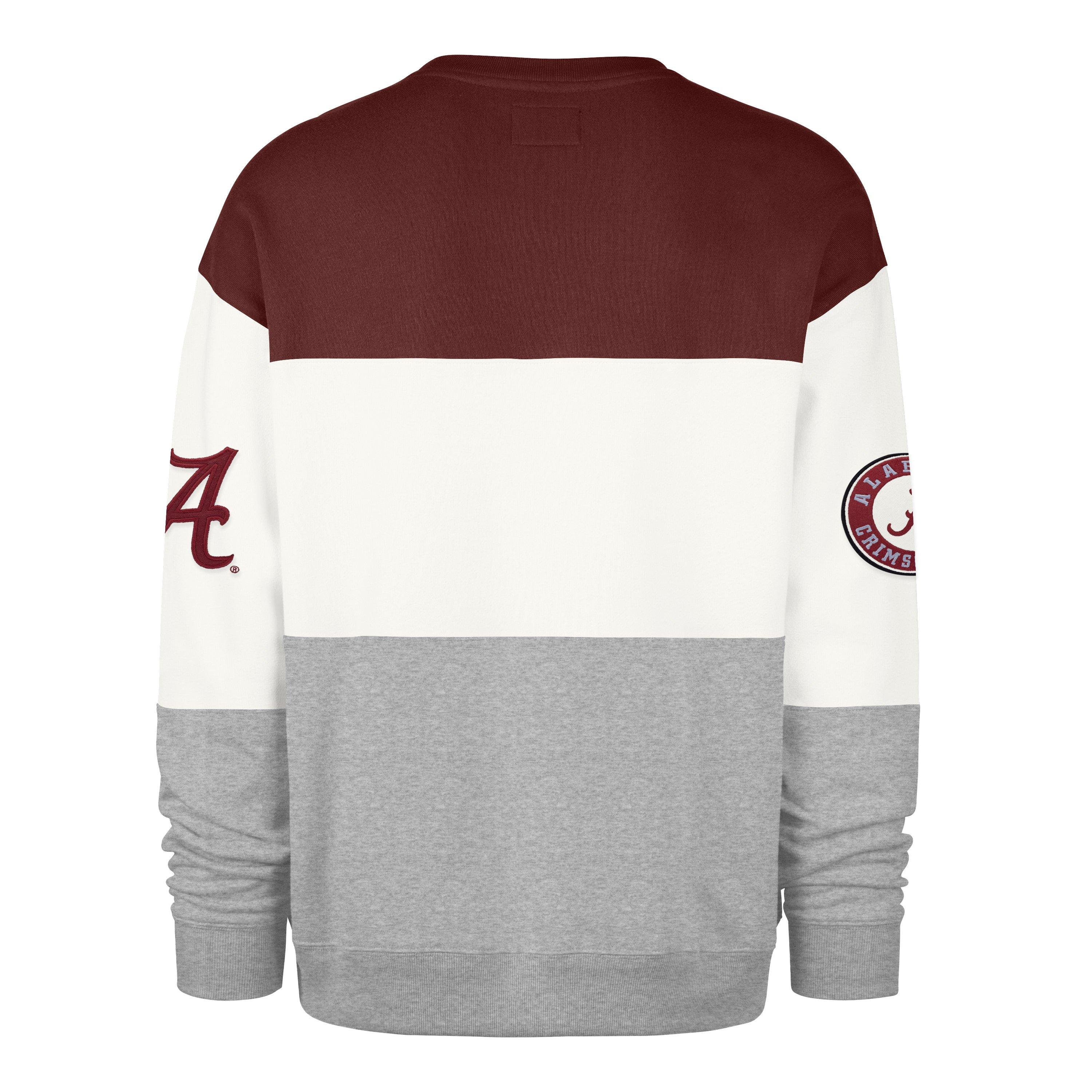 '47 Alabama Crimson Tide Maximalist Crew Fleece Sweater-Red - RED Thumbnail View 2