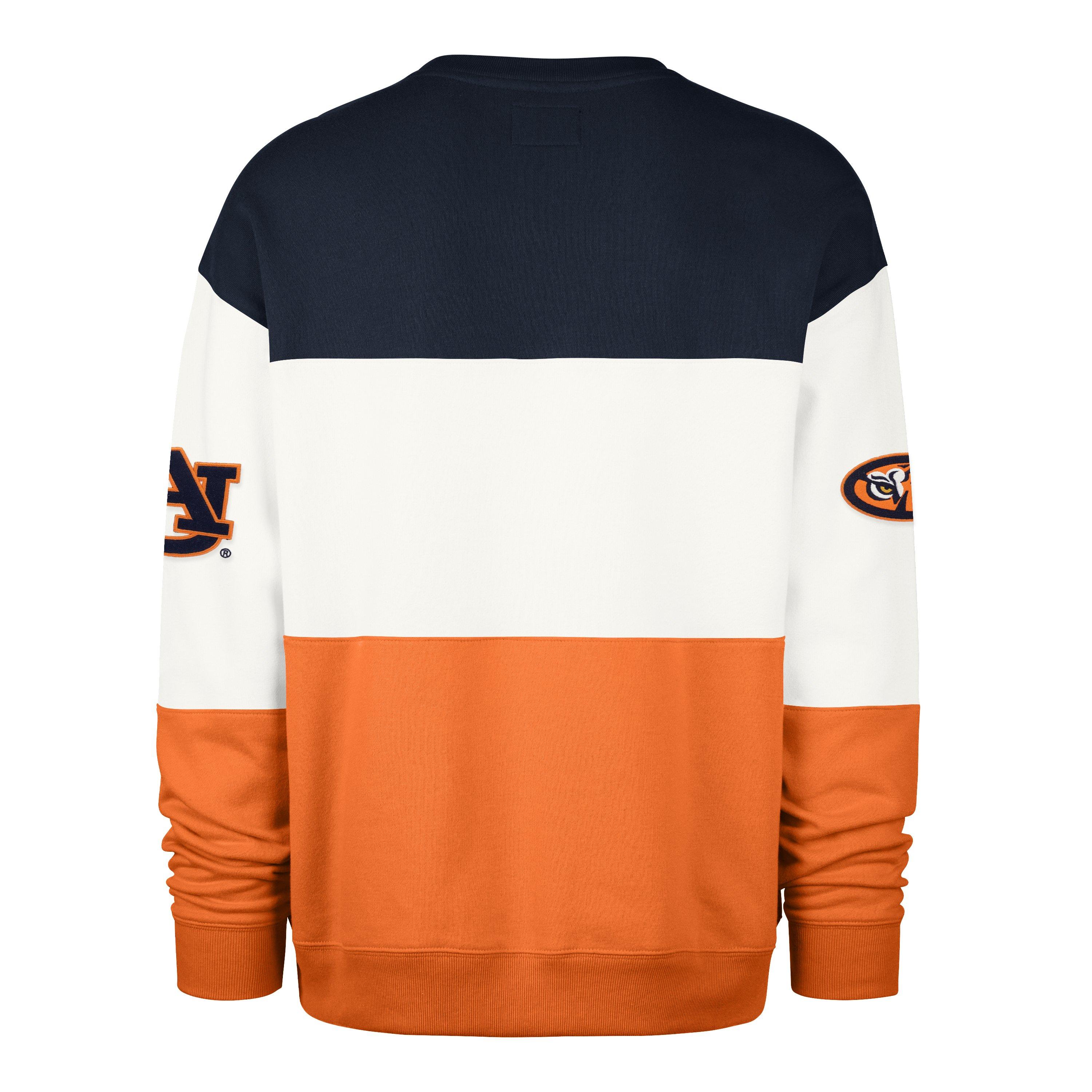 '47 Auburn Tigers Maximalist Crew Fleece Sweater-Navy - NAVY Thumbnail View 2
