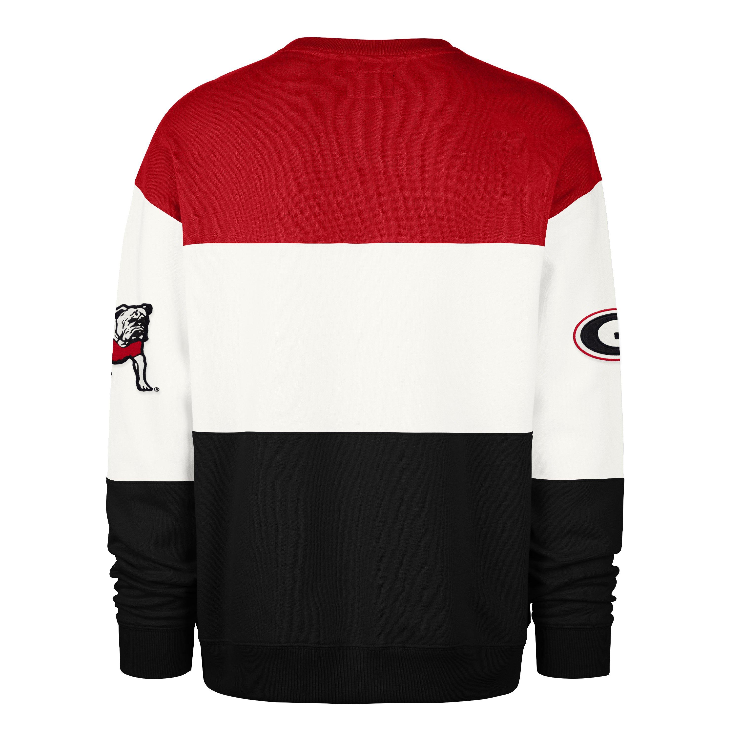 47 Georgia Bulldogs Maximalist Crew Fleece Sweater - Red - RED Thumbnail View 2