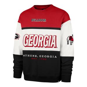 '47 Georgia Bulldogs Maximalist Crew Fleece Sweater-Red