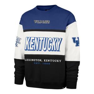 '47 Kentucky Wildcats Maximalist Crew Fleece Sweater-Royal