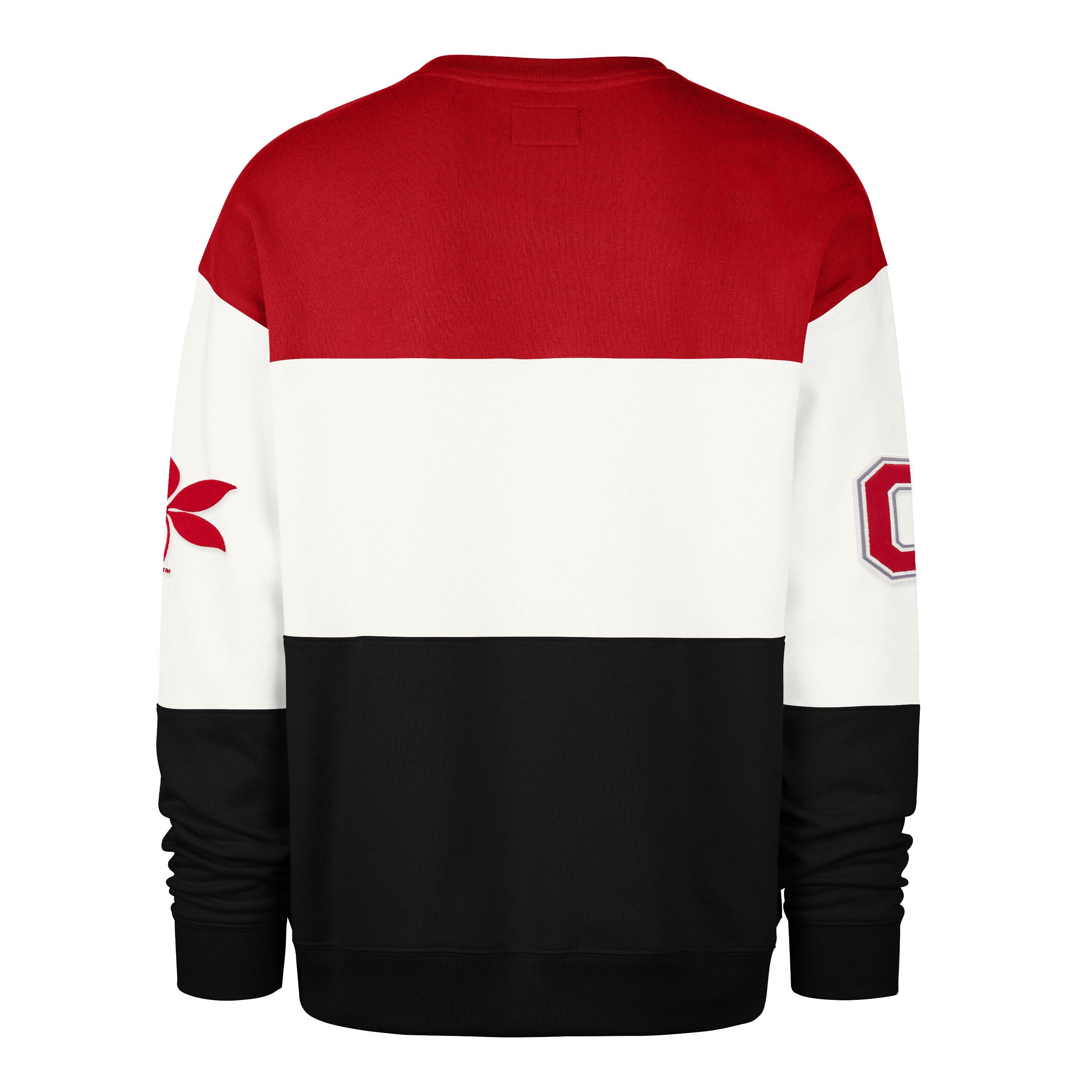 '47 Ohio State Buckeyes Maximalist Crew Fleece Sweater-Red - RED Thumbnail View 2