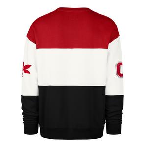 '47 Ohio State Buckeyes Maximalist Crew Fleece Sweater-Red