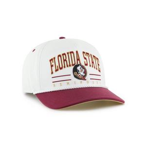 '47 Florida State Seminoles Roscoe Rope Hitch Snapback Cap-White