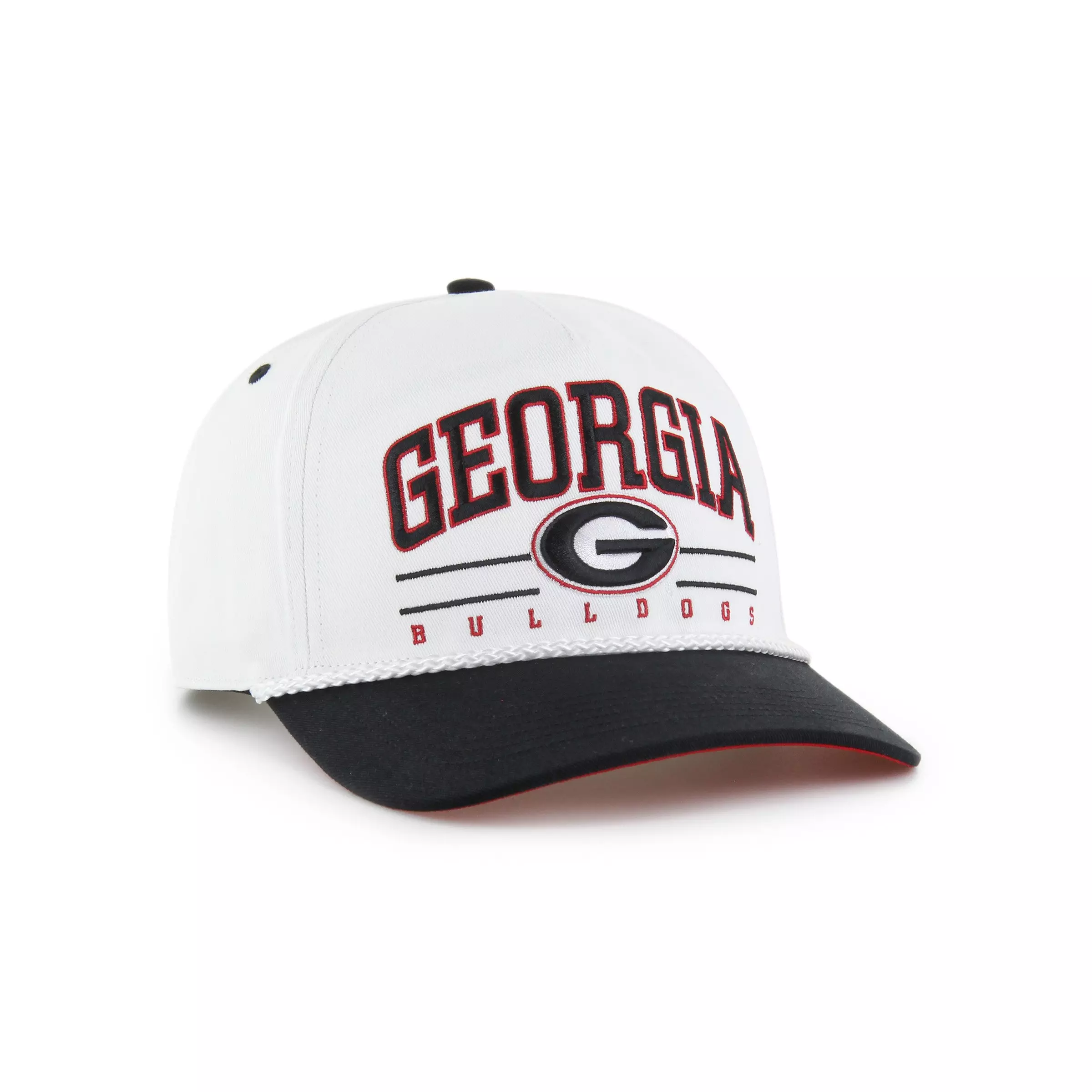 '47 Georgia Bulldogs Roscoe Rope Hitch Snapback Cap-White - WHITE