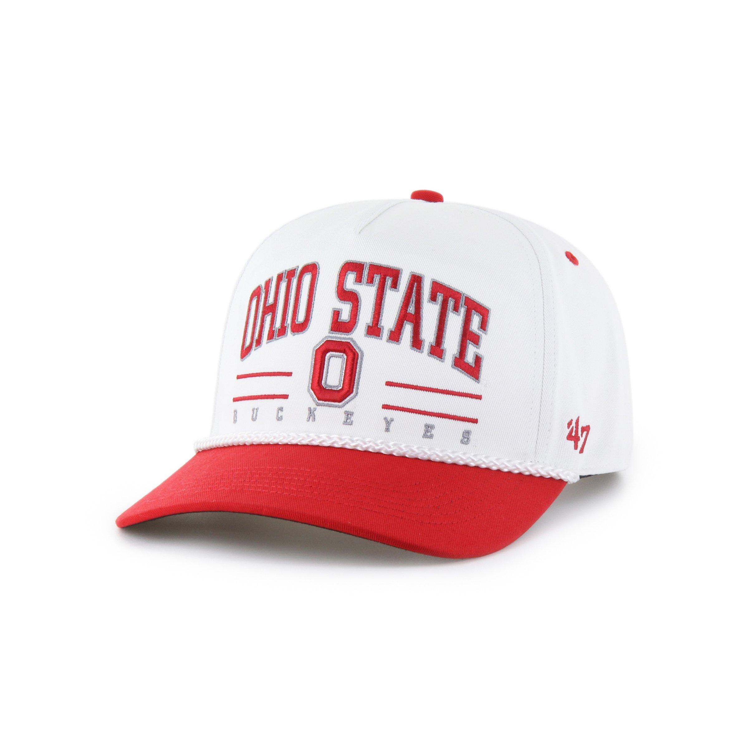 47 Ohio State Buckeyes Roscoe Rope Hitch White Snapback Cap