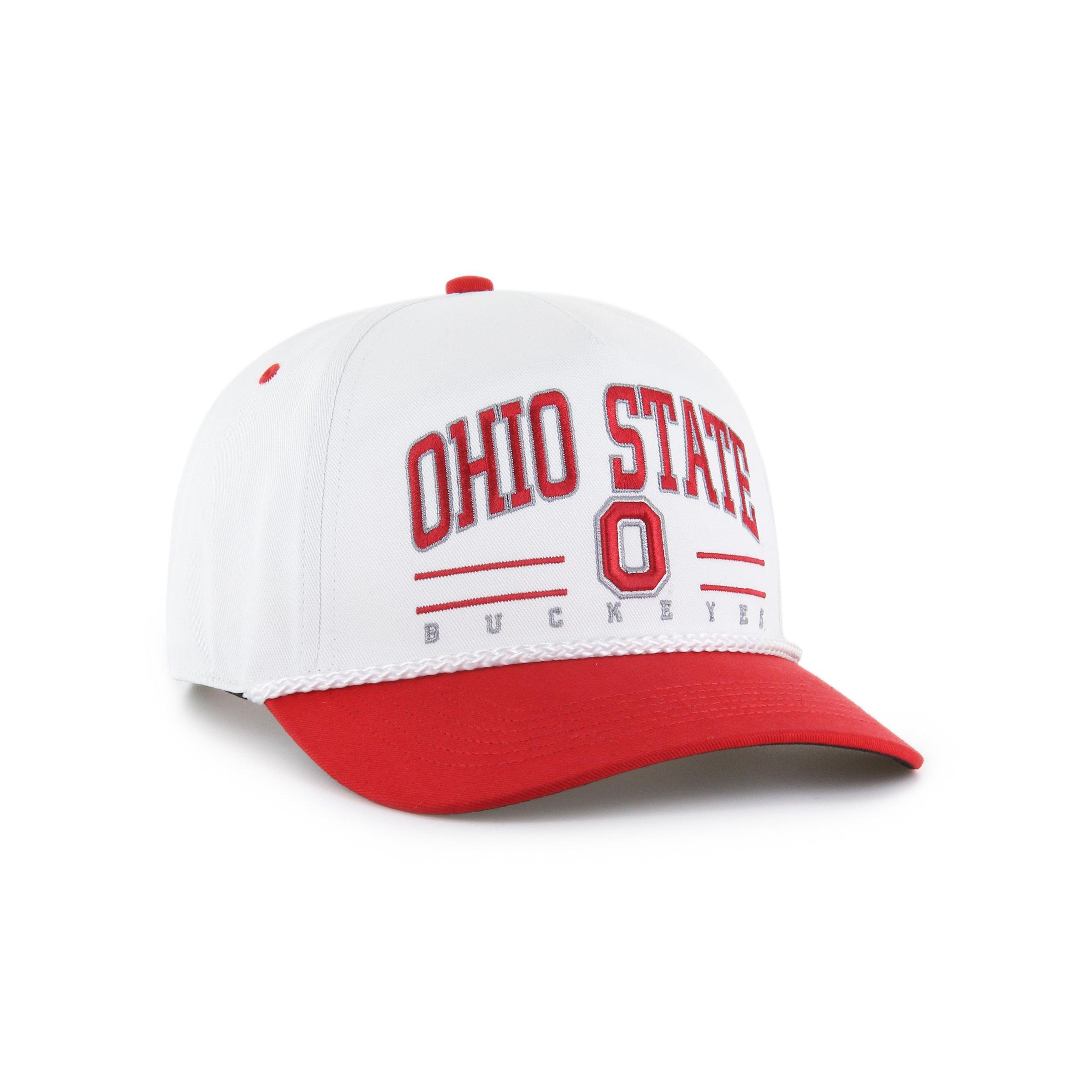 47 Ohio State Buckeyes Roscoe Rope Hitch White Snapback Cap