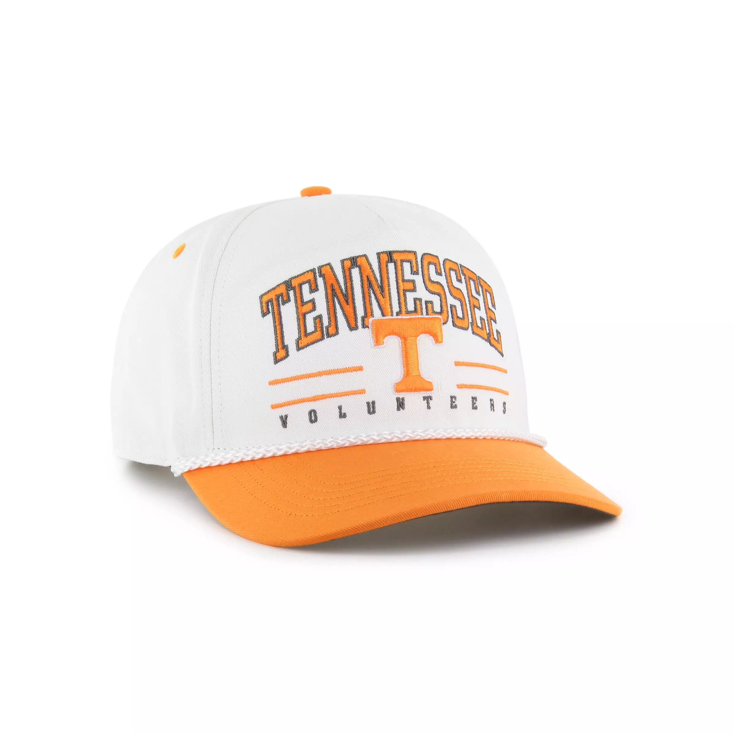 47 Tennessee Volunteers Roscoe Rope Hitch Snapback Cap - White - WHITE