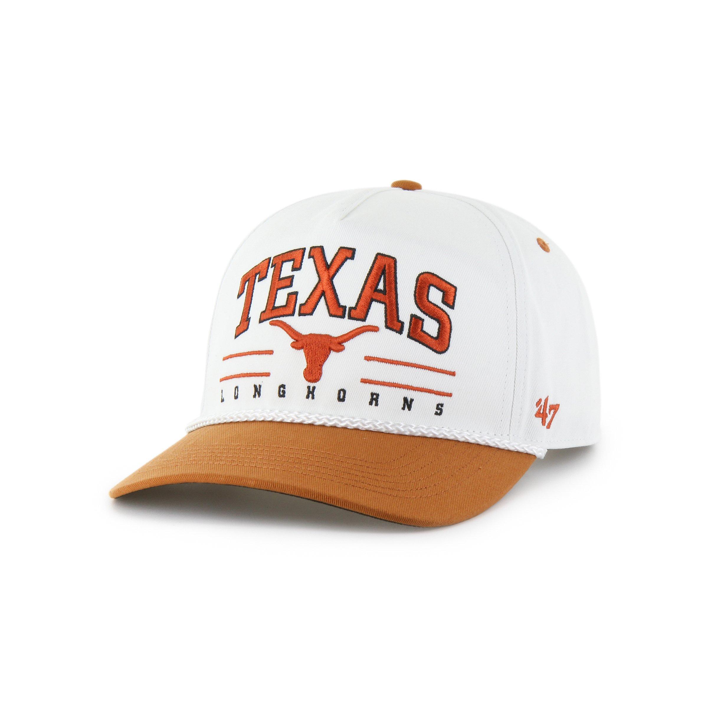 47 Texas Longhorns Roscoe Rope Hitch White Snapback Cap