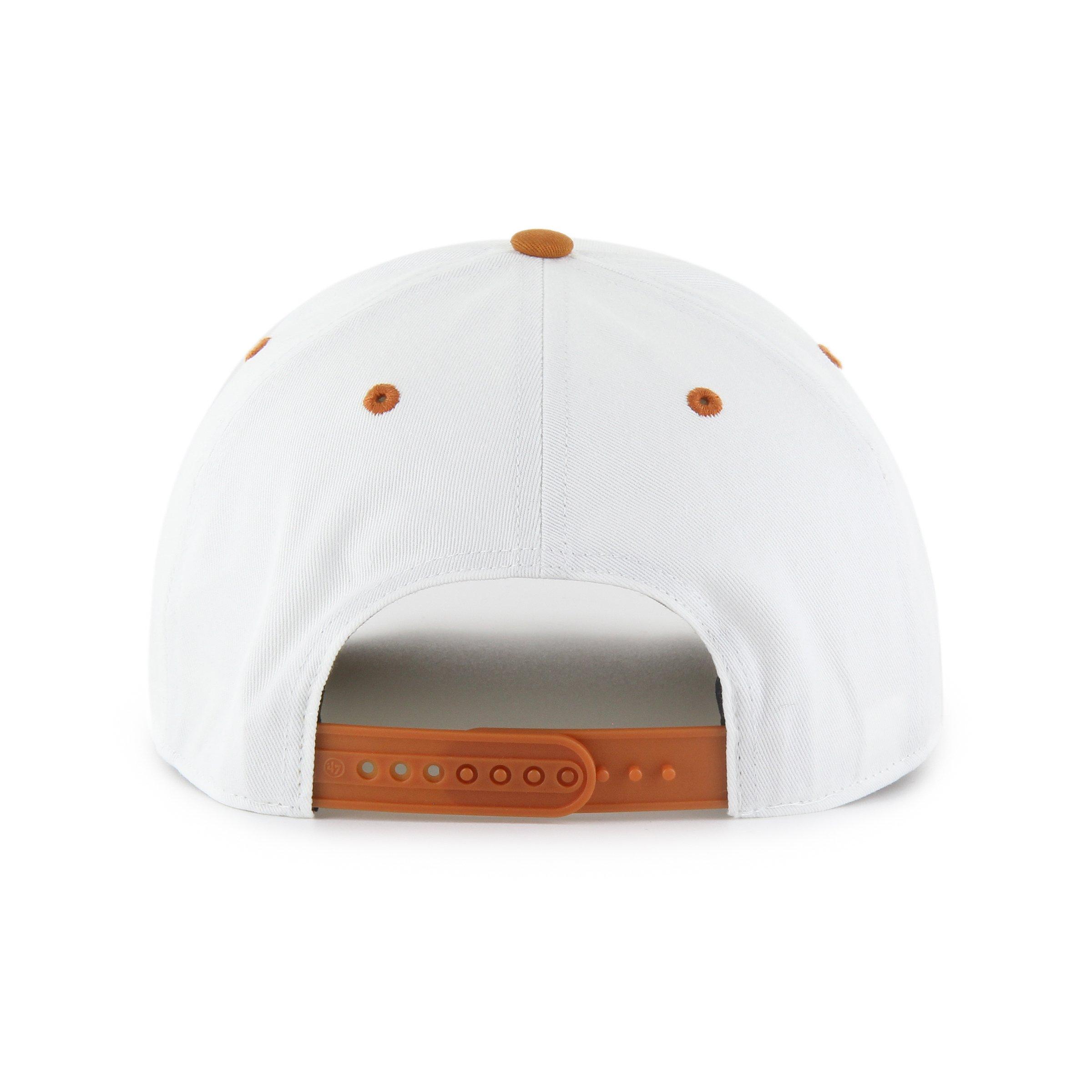 '47 Texas Longhorns Roscoe Rope Hitch Snapback Cap-White