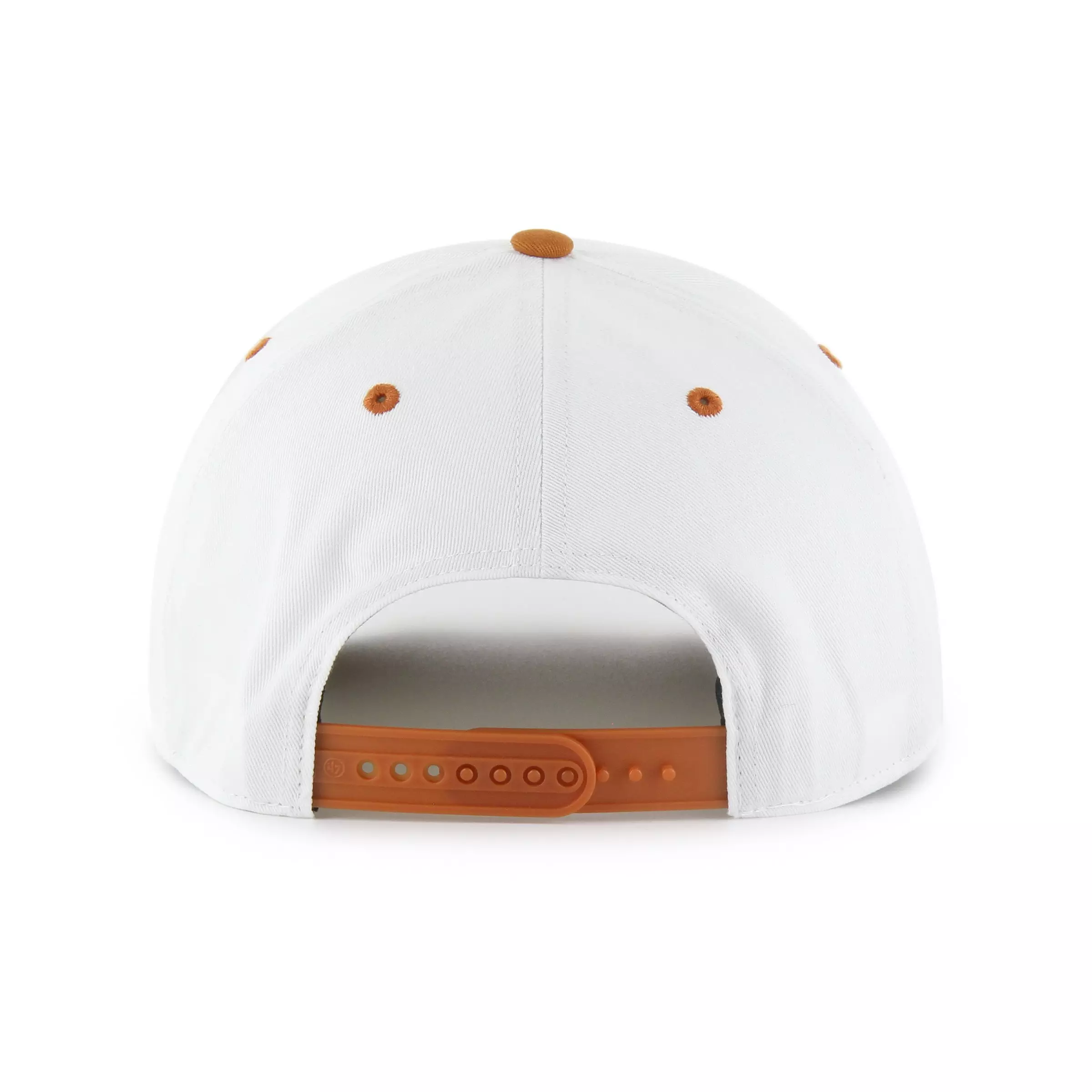 '47 Texas Longhorns Roscoe Rope Hitch Snapback Cap-White - WHITE