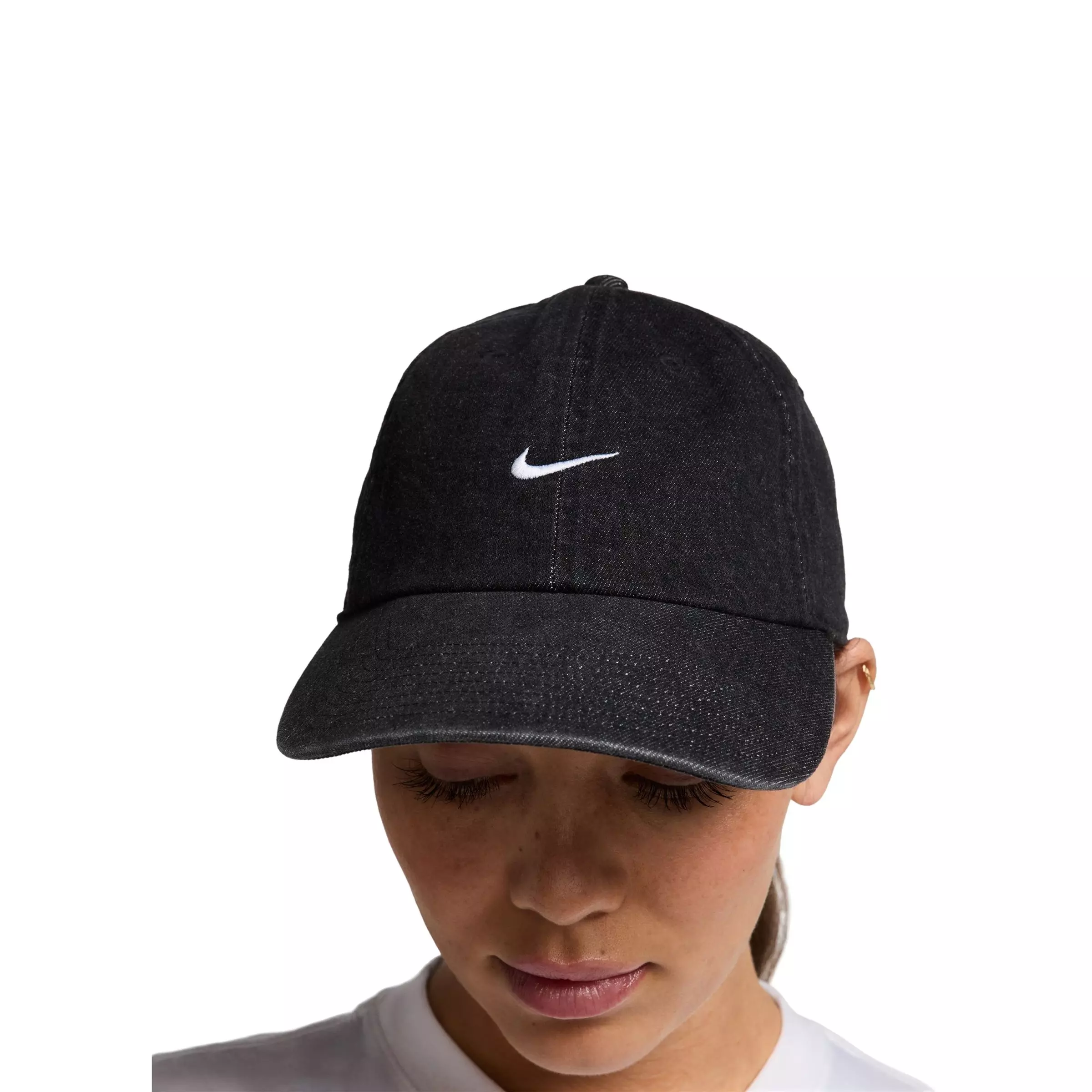Nike Club Futura Denim Adjustable Hat-Black - BLACK